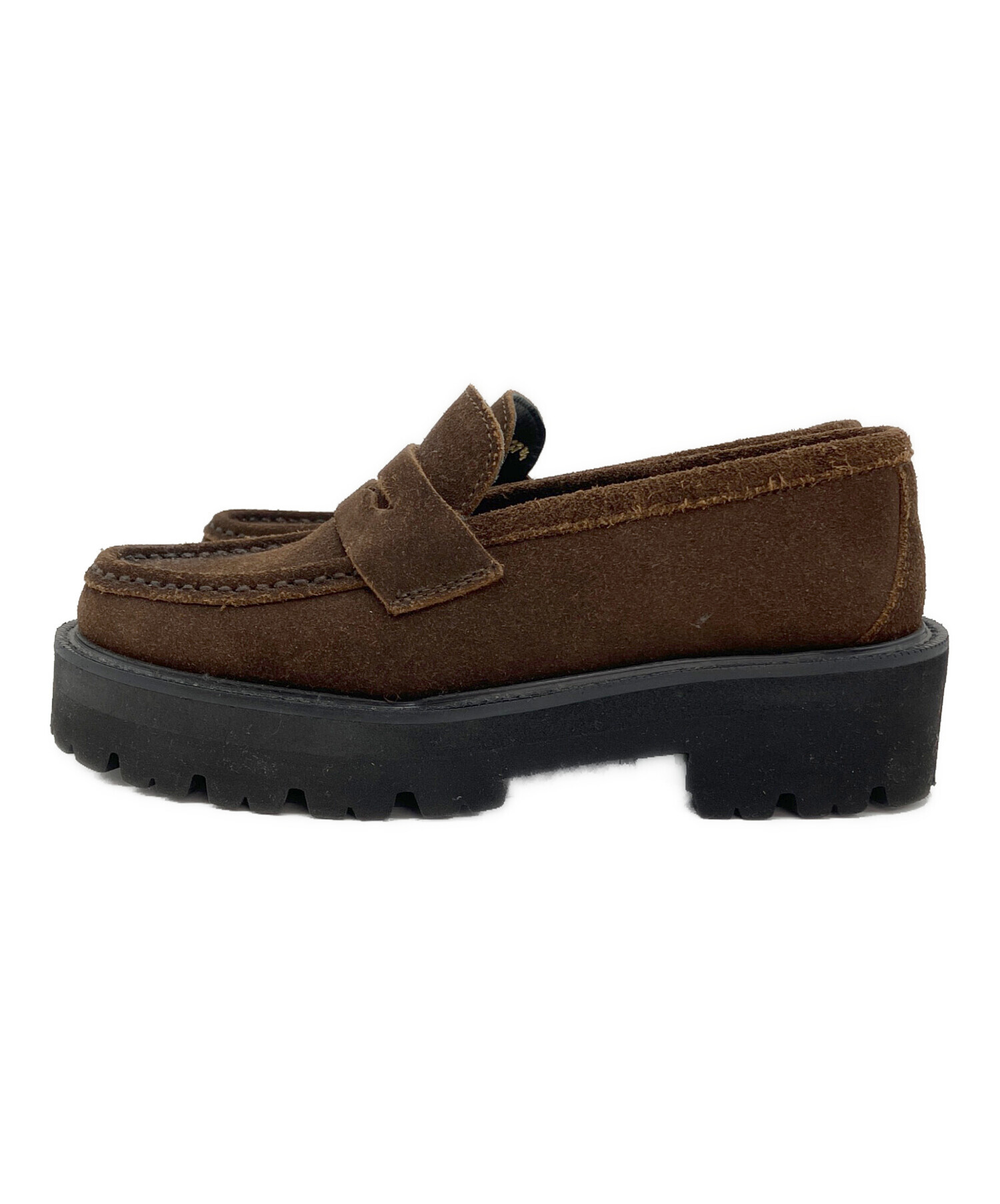 中古・古着通販】Caminando (カミナンド) SUEDE LOAFER ブラウン