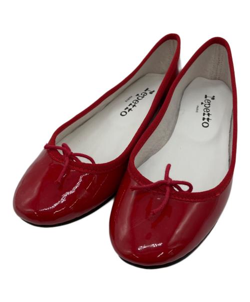 新品未使用 repetto レペット メタリックレッド 35サイズ 中古・古着通販】repetto (レペット) バレエシューズ レッド サイズ:35