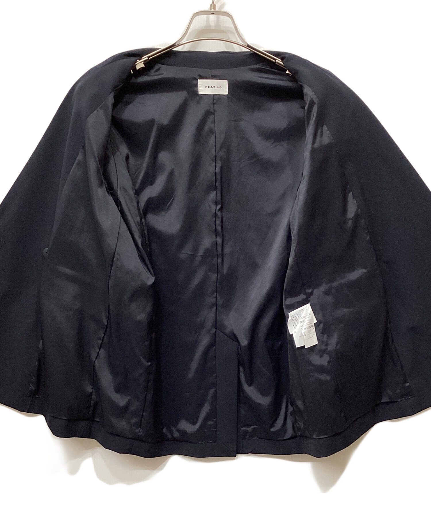 早い者勝ち！FRAY I.D テーラードジャケット　ウォッシャブル・ネイビー 中古・古着通販】FRAY ID (フレイ アイディー) セミダブルテーラード