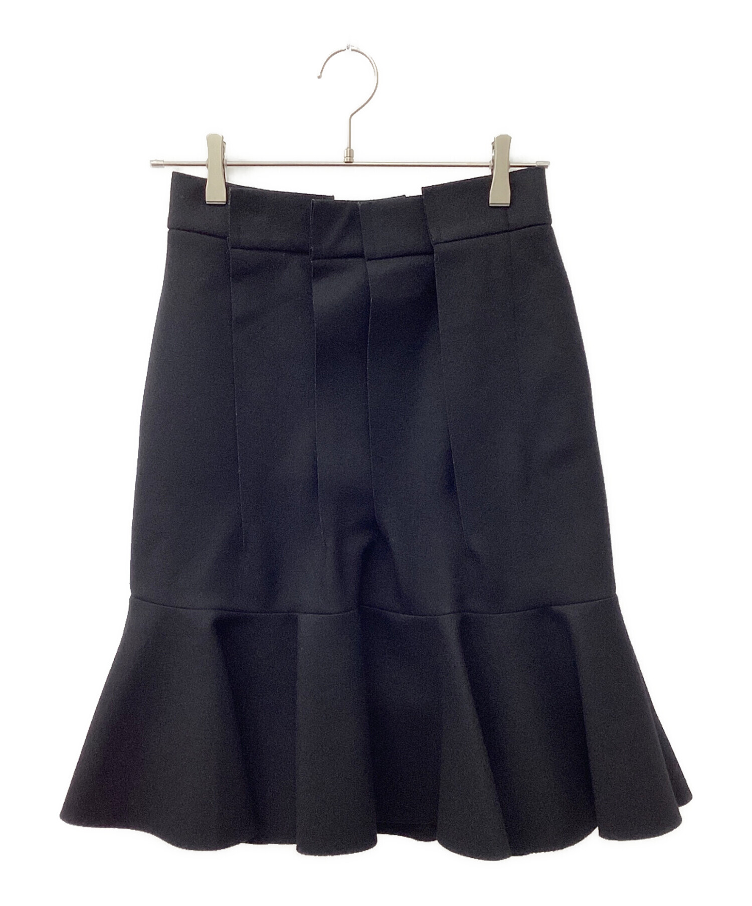 中古・古着通販】sacai (サカイ) ウールメルトンスカート ブラック