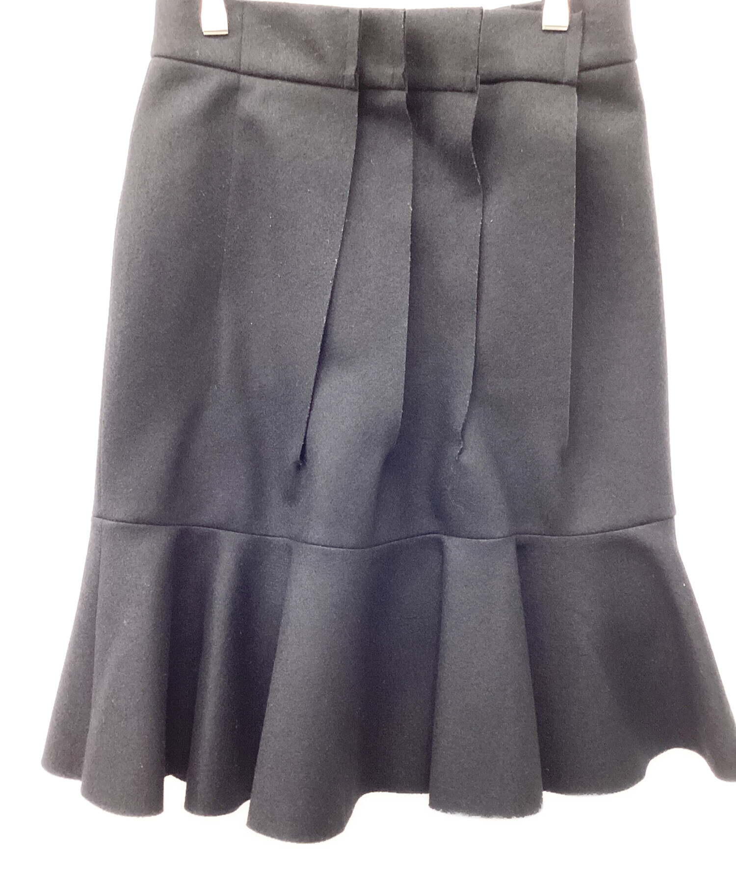 中古・古着通販】sacai (サカイ) ウールメルトンスカート ブラック