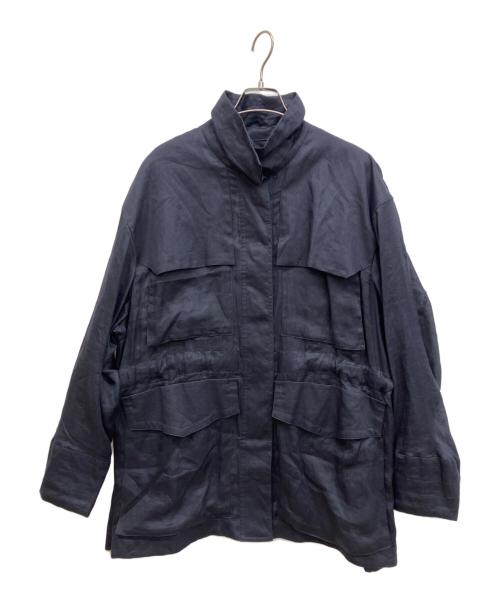 未使用品✨Chaos　カオス　フロマージュリネンブルゾン　ジャケット　ネイビー 中古・古着通販】CHAOS (カオス) フロマージュブルゾン ネイビー