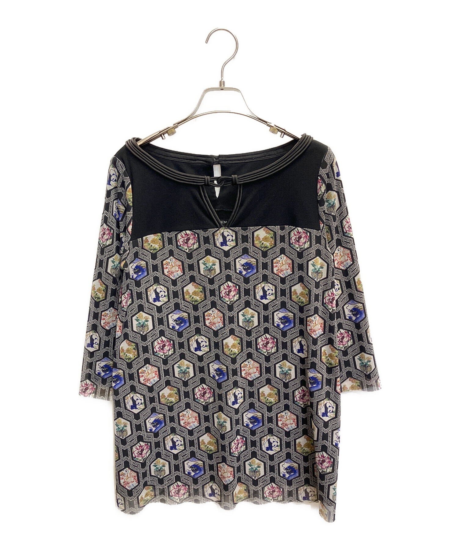 vivienne tam ヴィヴィアンタム パワーネット 上　ドラゴン 中古・古着通販】VIVIENNE TAM (ヴィヴィアンタム) パワーネット