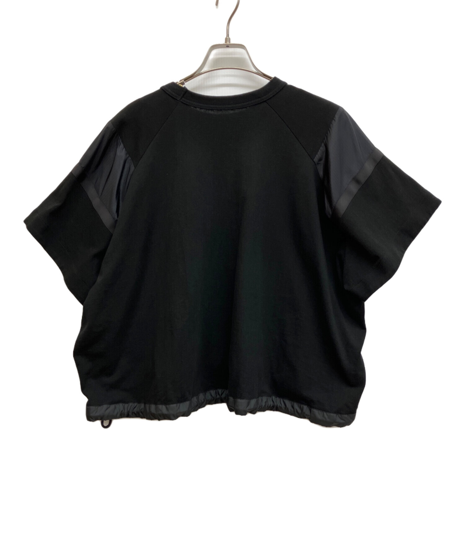 中古・古着通販】sacai (サカイ) ドローコードTシャツ ブラック サイズ