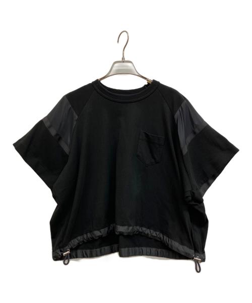 中古・古着通販】sacai (サカイ) ドローコードTシャツ ブラック サイズ