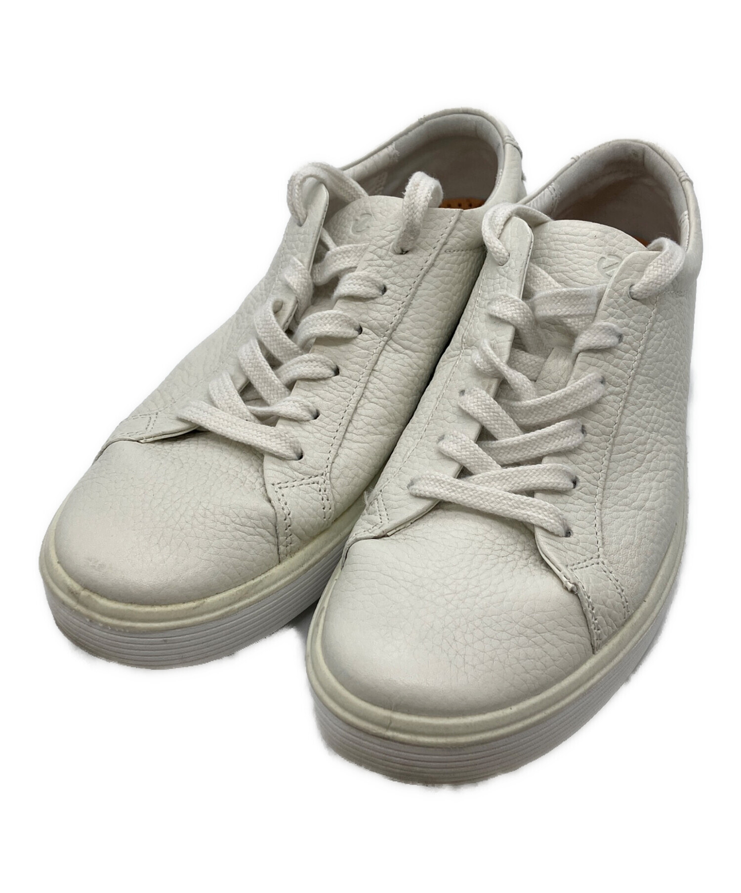 中古・古着通販】ECCO (エコー) soft 60 レザースニーカー アイボリー 
