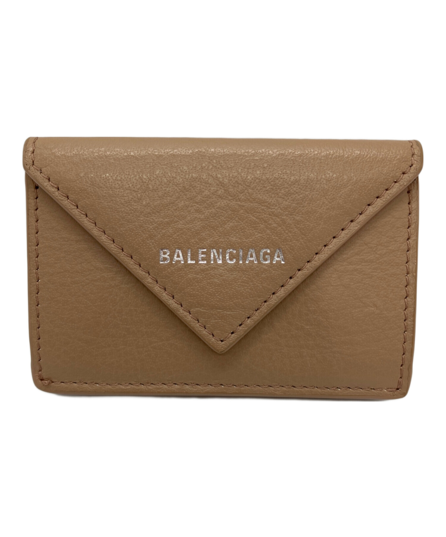 中古・古着通販】BALENCIAGA (バレンシアガ) ミニウォレット ベージュ