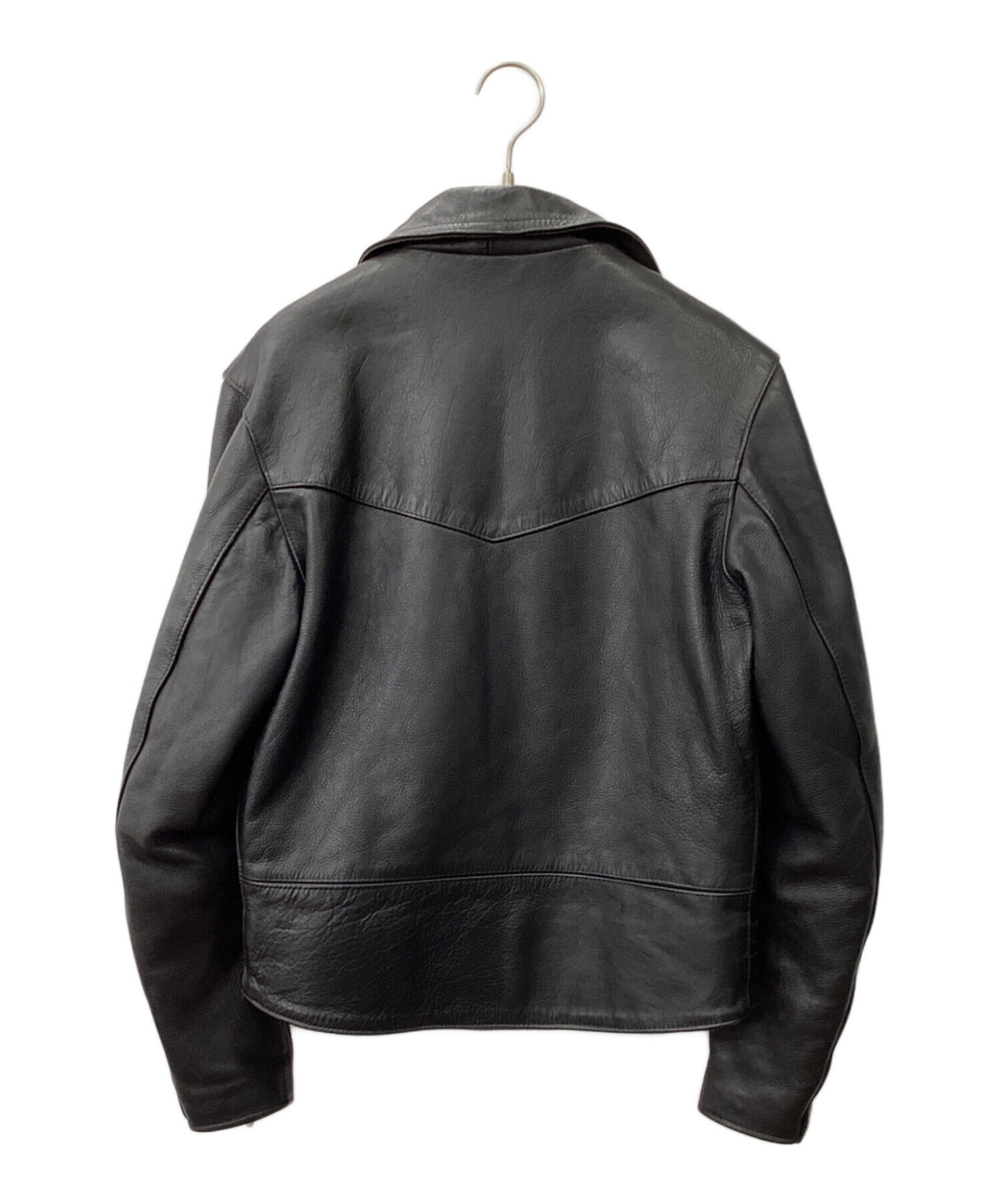 中古・古着通販】666 (666) レザーライダースジャケット ブラック