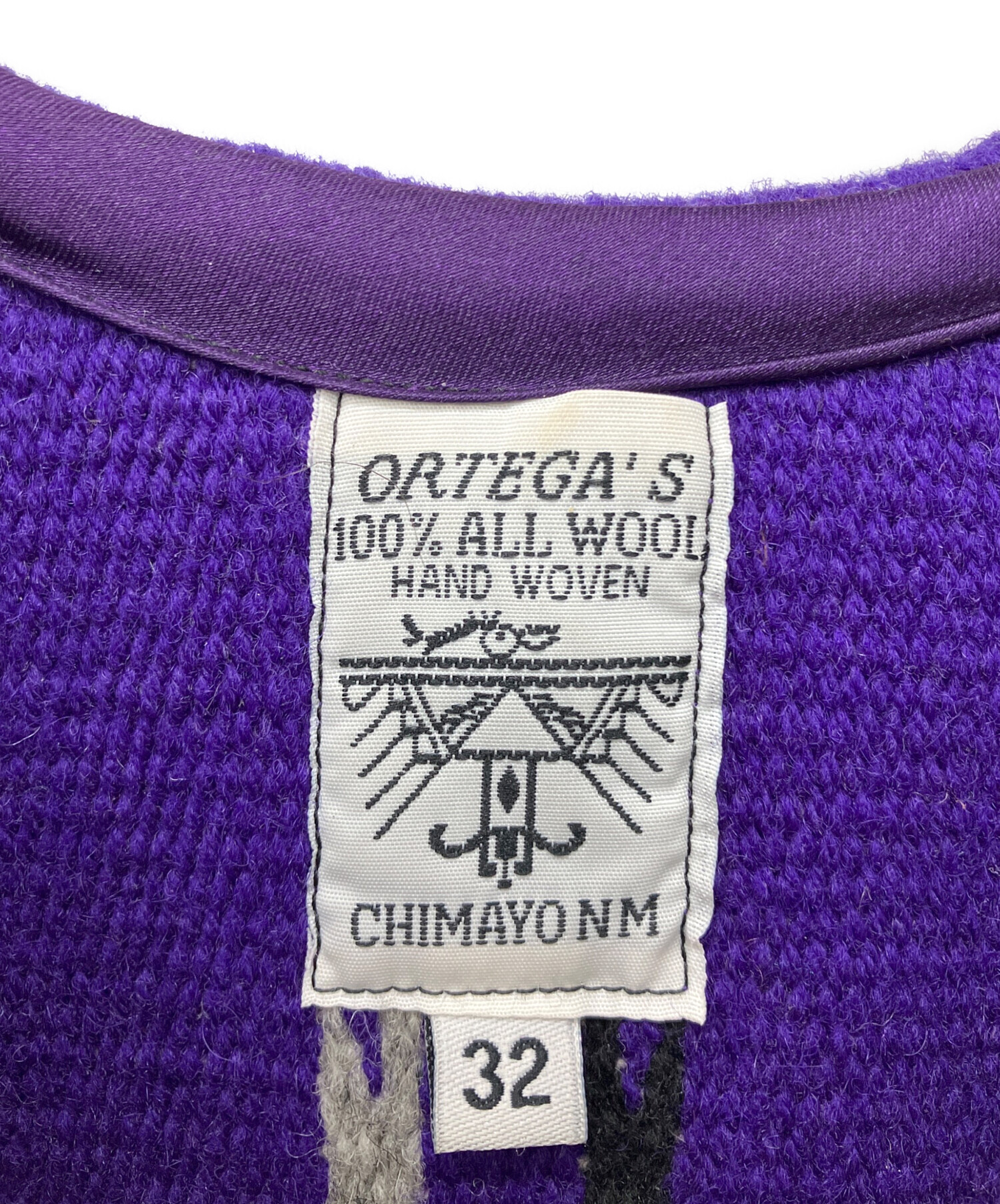 中古・古着通販】ORTEGA's (オルテガ) チマヨベスト パープル サイズ