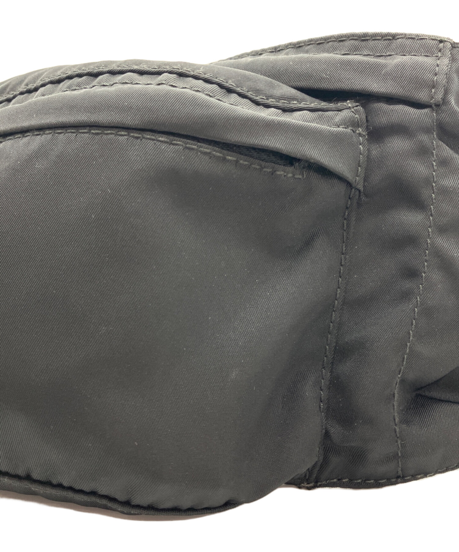 中古・古着通販】PRADA (プラダ) ナイロンウエストバッグ ブラック