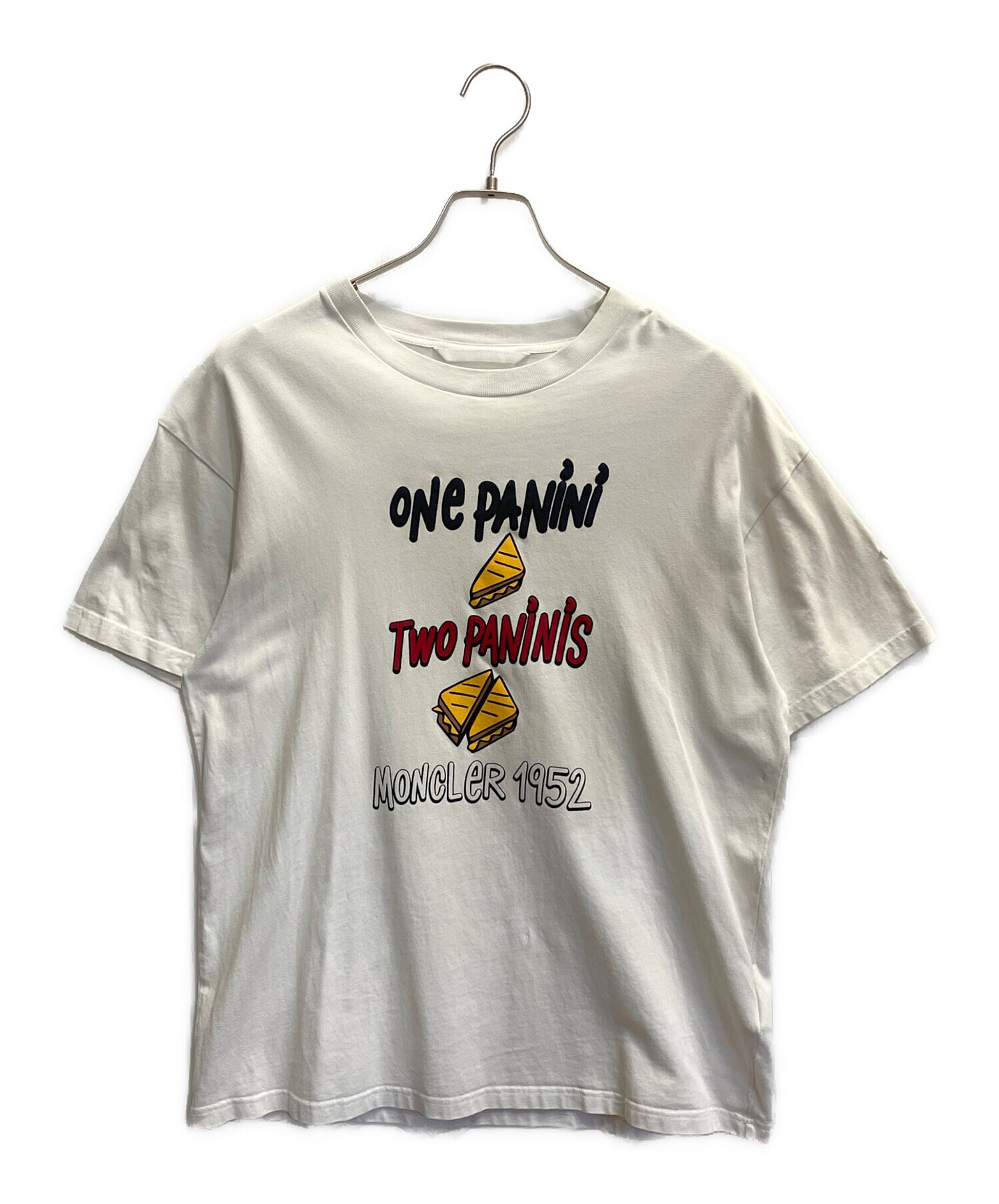 中古・古着通販】MONCLER (モンクレール) プリントTシャツ ホワイト