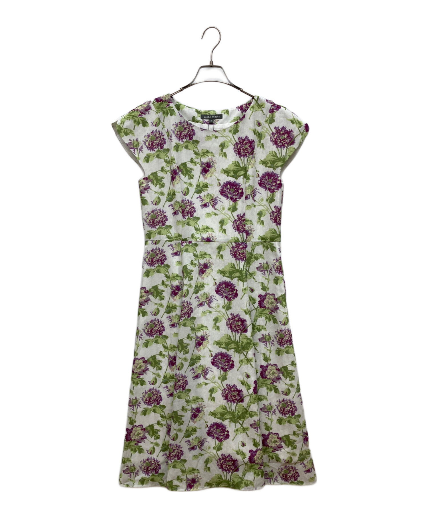Laura Ashley ローラアシュレイ　アジサイ柄 ノースリーブワンピース 中古・古着通販】LAURA ASHLEY (ローラ アシュレイ) ヘップワース柄