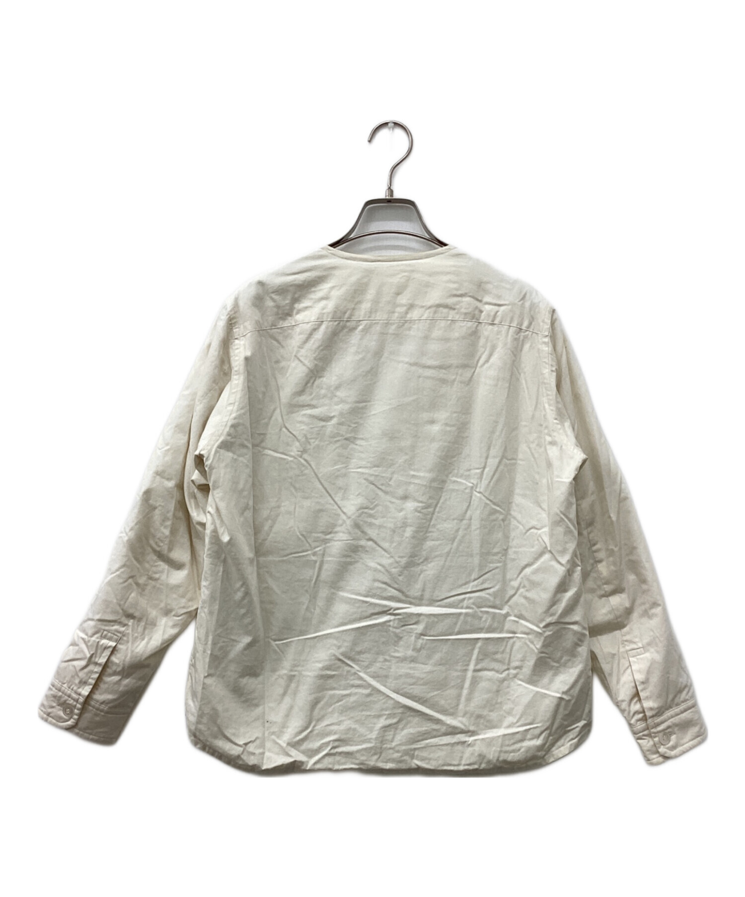 中古・古着通販】ゴーシュ (ゴーシュ) ノーカラーダウンシャツ