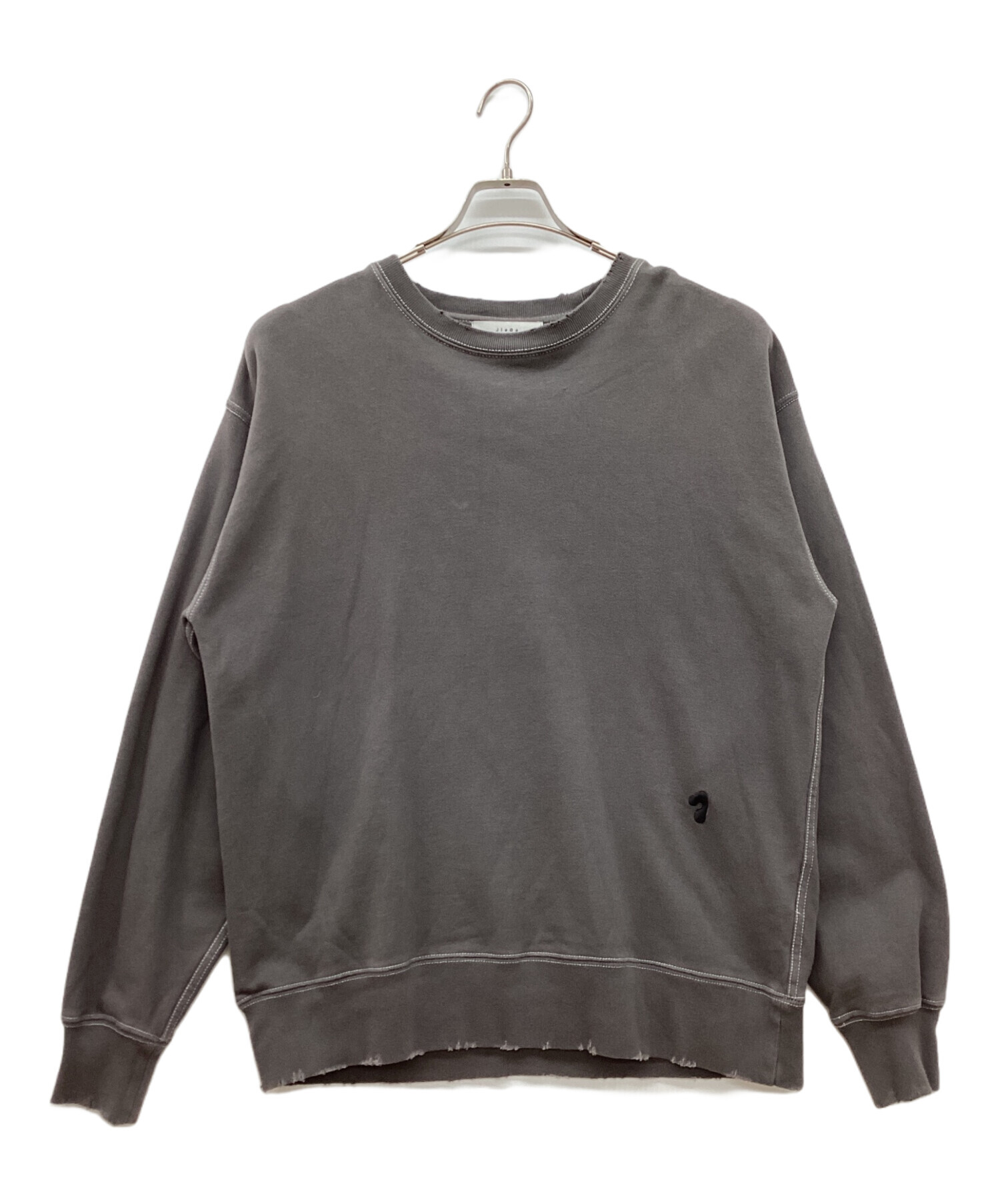 中古・古着通販】jieda (ジエダ) J LOGO DAMEGE SWEAT CREW ブラウン 