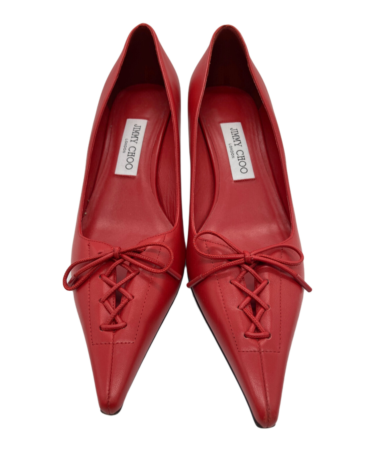 中古・古着通販】JIMMY CHOO (ジミーチュウ) レースアップパンプス