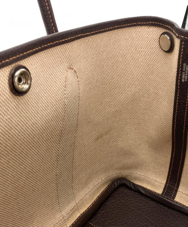 中古・古着通販】HERMES (エルメス) トートバッグ ベージュ×ブラウン