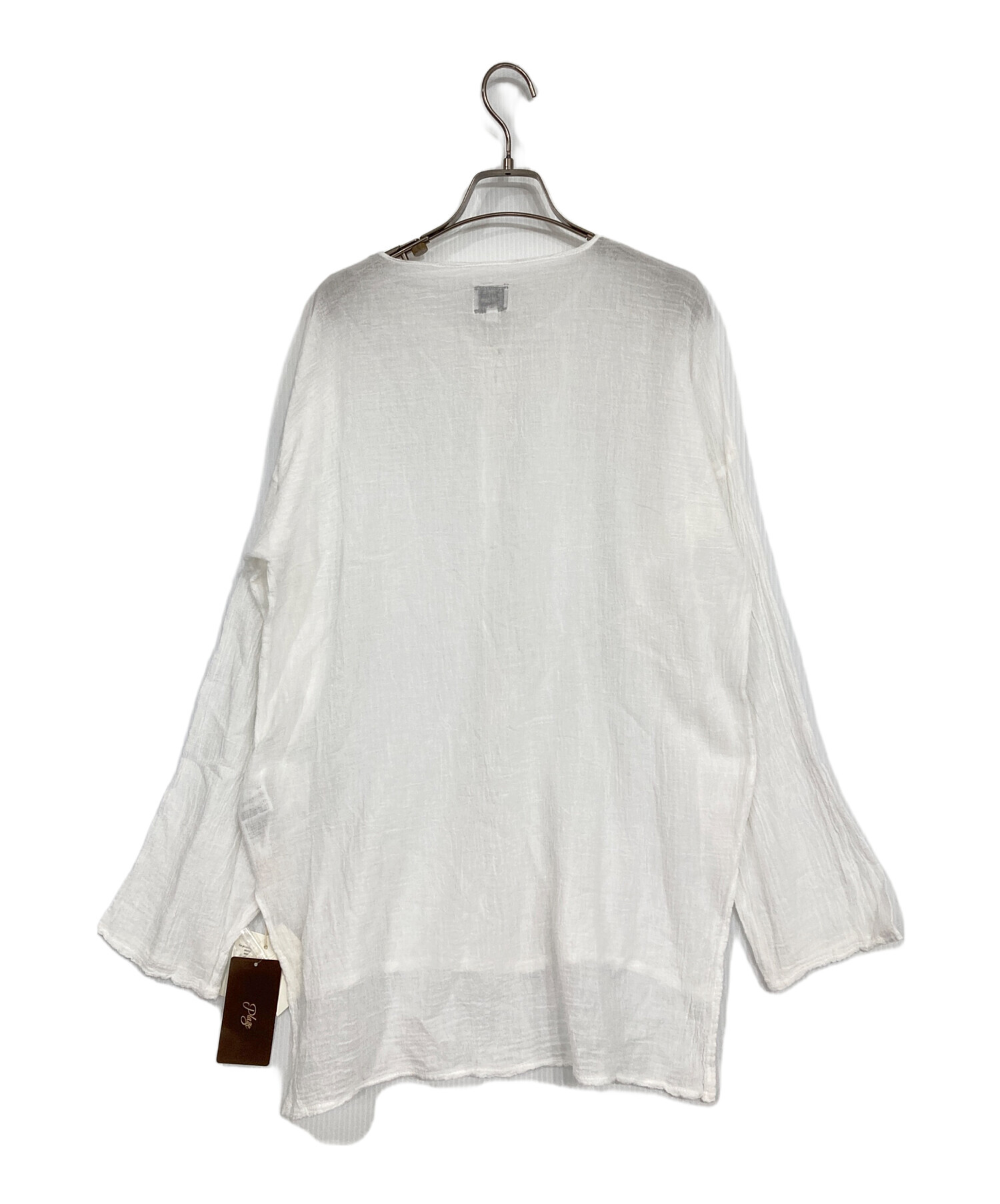 plage HENLY NECK L/SL シャツ plage アトリエフランセ 別注 HENLY 