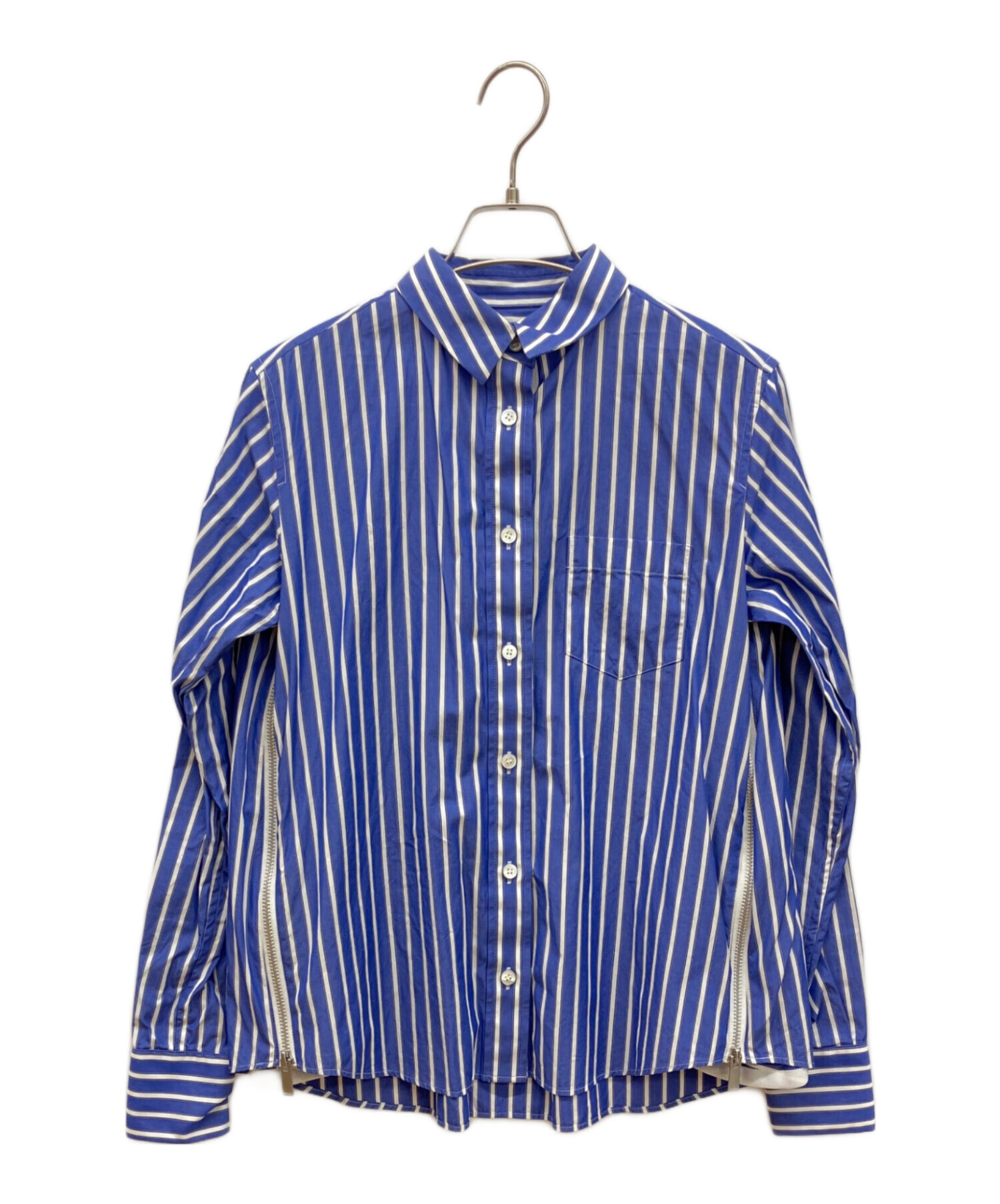 中古・古着通販】sacai (サカイ) ストライプシャツ ブルー×ホワイト
