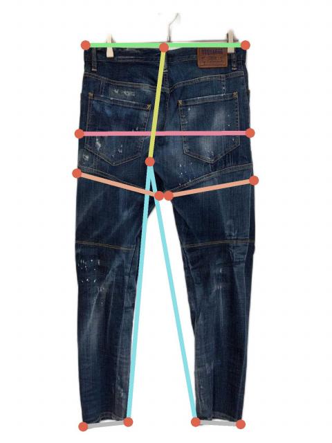 中古・古着通販】DSQUARED2 (ディースクエアード) ダメージ加工デニム