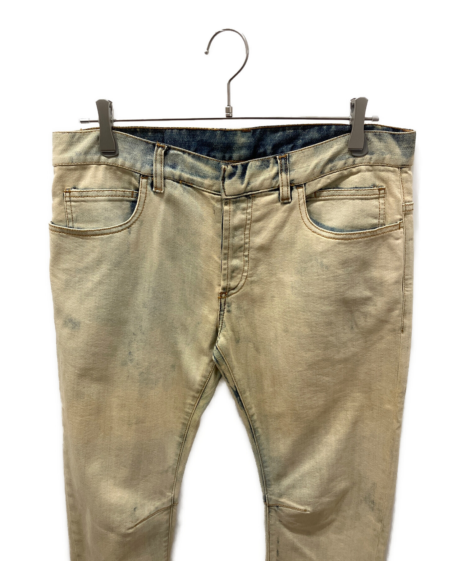 中古・古着通販】BALMAIN (バルマン) ブリーチ加工デニムパンツ
