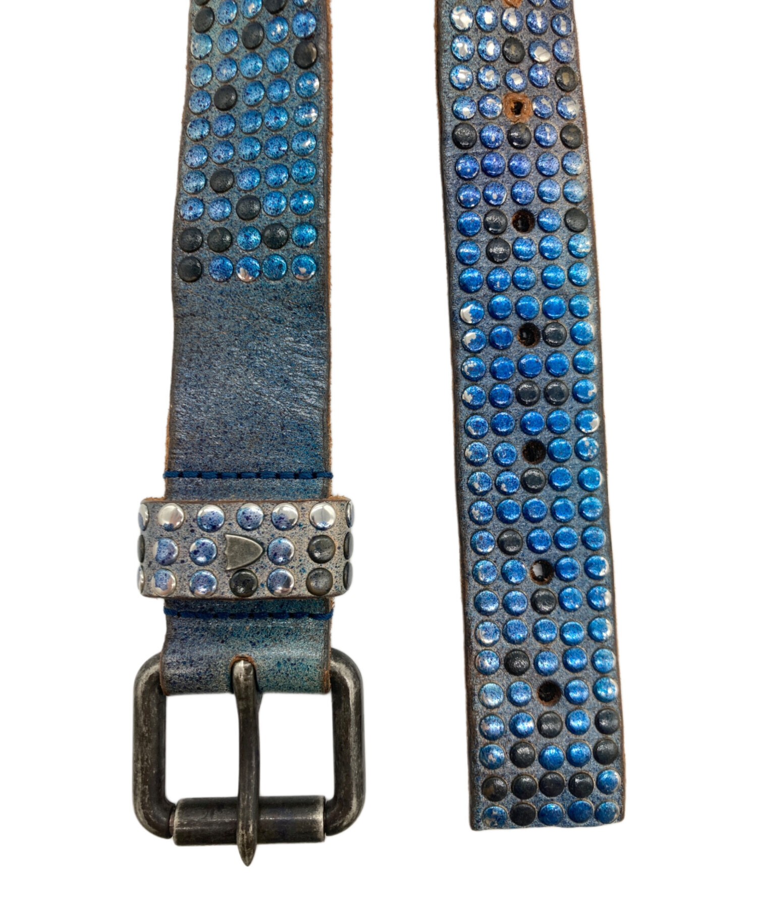 HTC スタッズベルト 古着ベルト 32 HTC スタッズベルト ブラックベース 32inch HTC Belt #SN-32