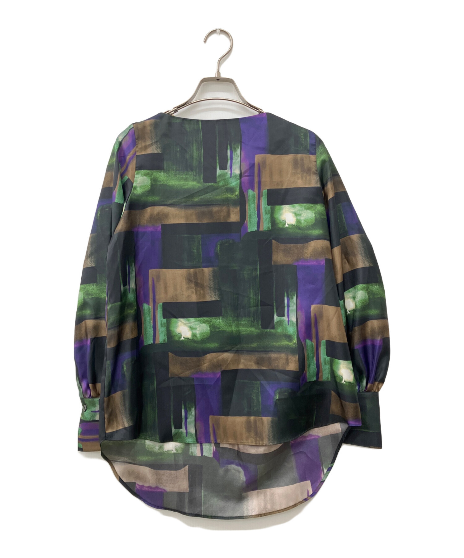 中古・古着通販】M・Fil (エムフィル) プリントボウタイブラウス