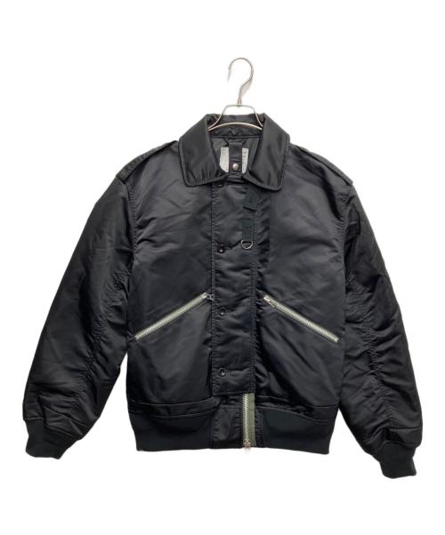 ジャケット・アウター Sacai NYLON TWILL BLOUSON size 3 中古・古着通販】sacai (サカイ) Nylon Twill Blouson ブラック サイズ
