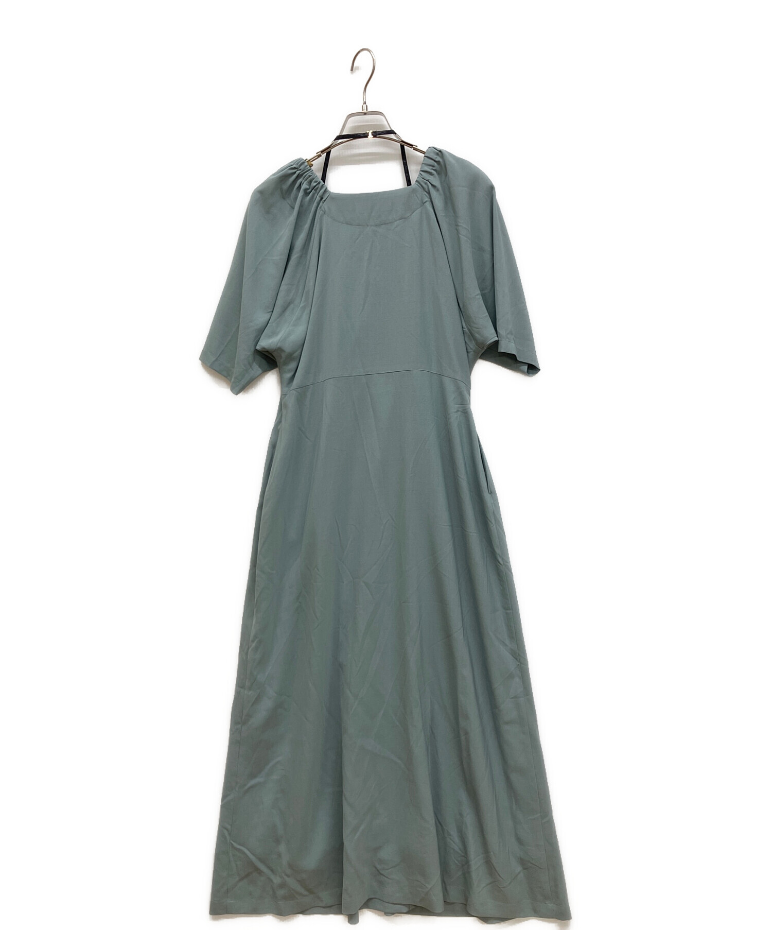 中古・古着通販】MURRAL (ミューラル) BLUMENBACHIA DRESS グリーン