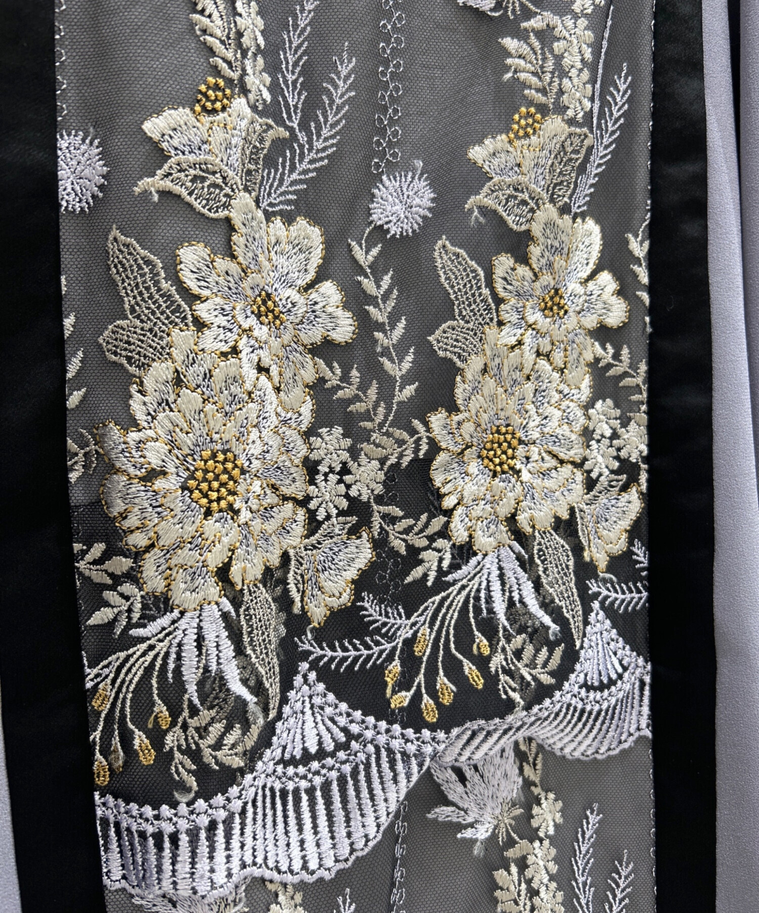 中古・古着通販】MURRAL (ミューラル) Framed flower lace dress 