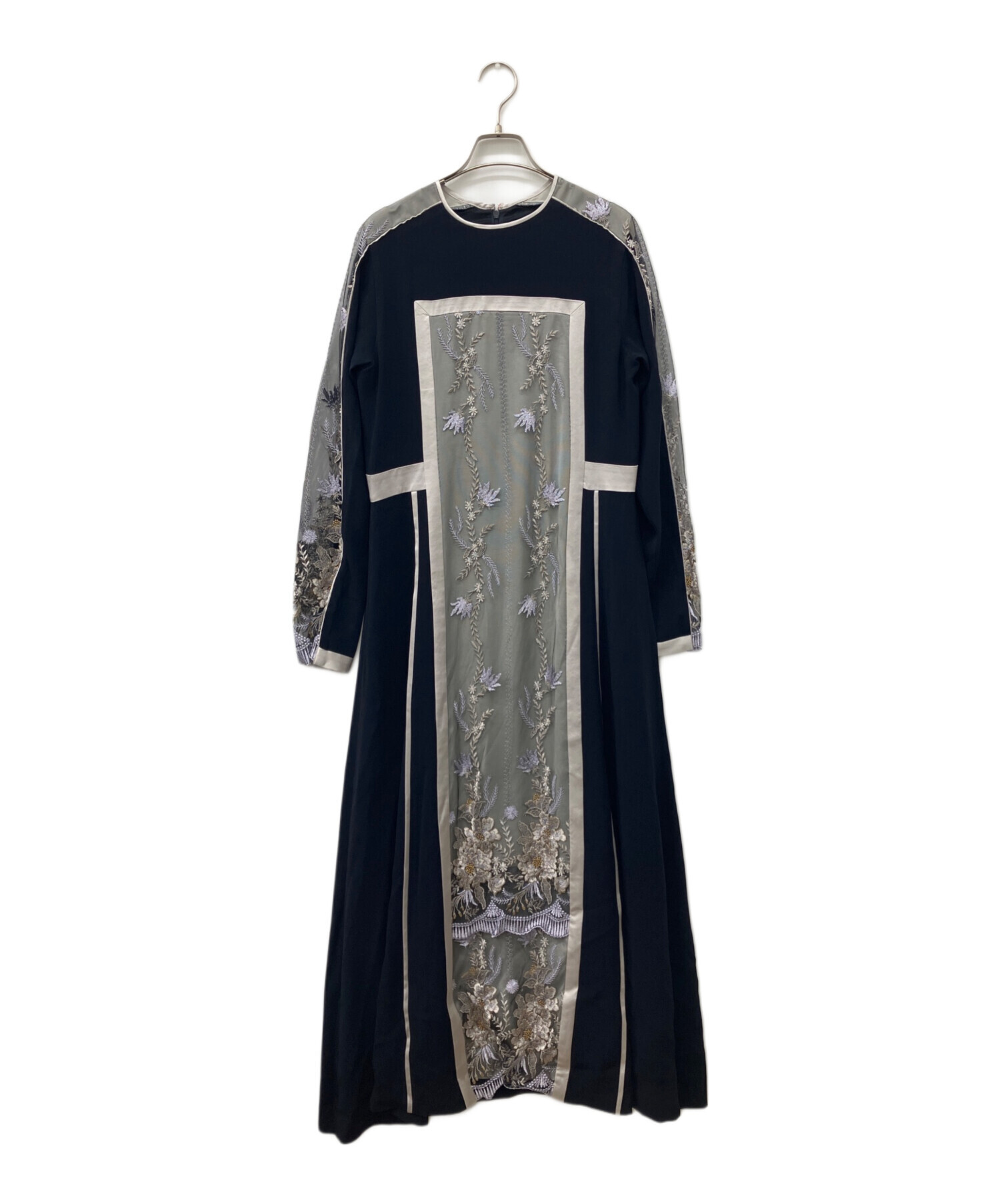 中古・古着通販】MURRAL (ミューラル) Framed flower lace dress