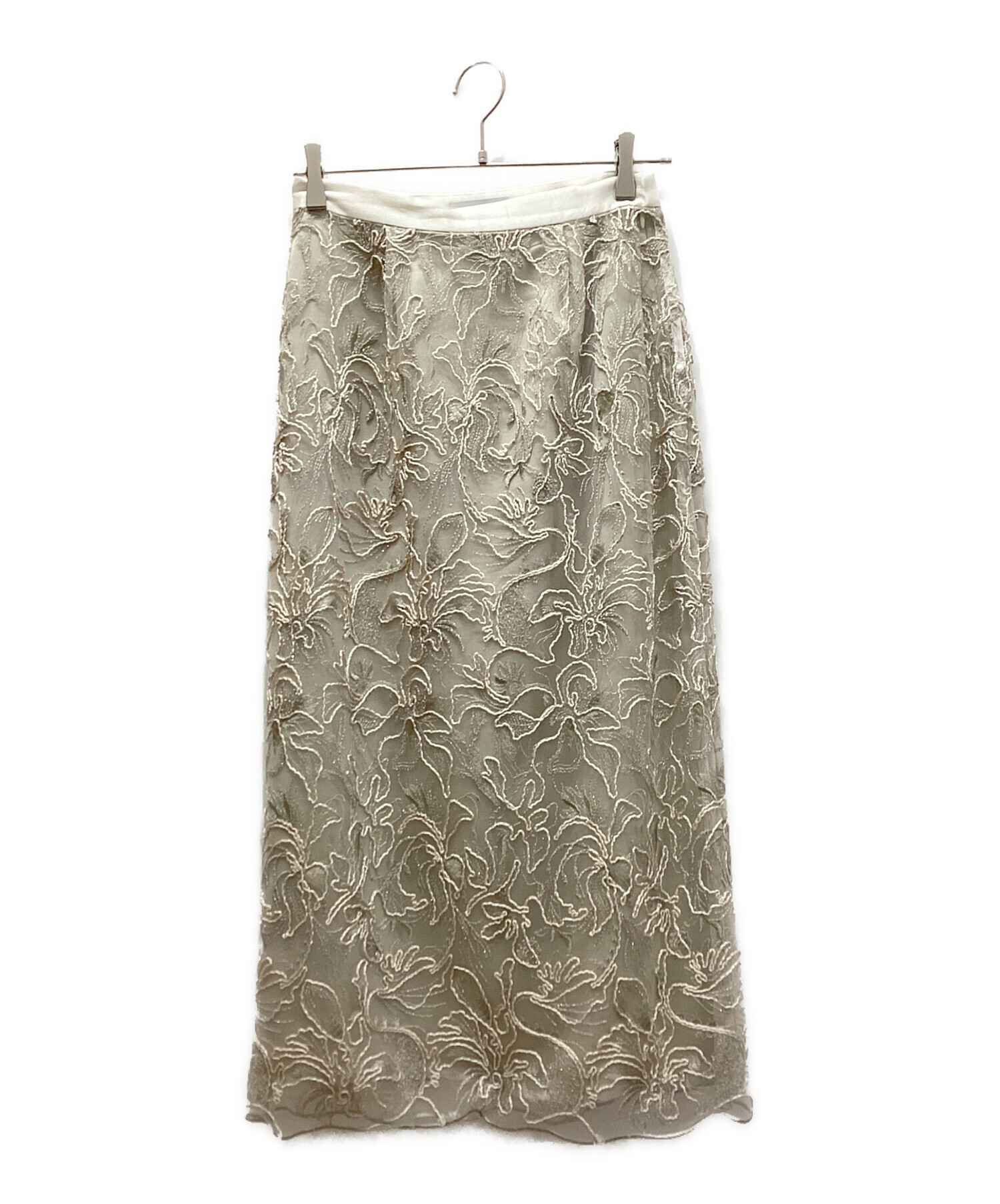 中古・古着通販】MURRAL (ミューラル) Seem flower lace skirt