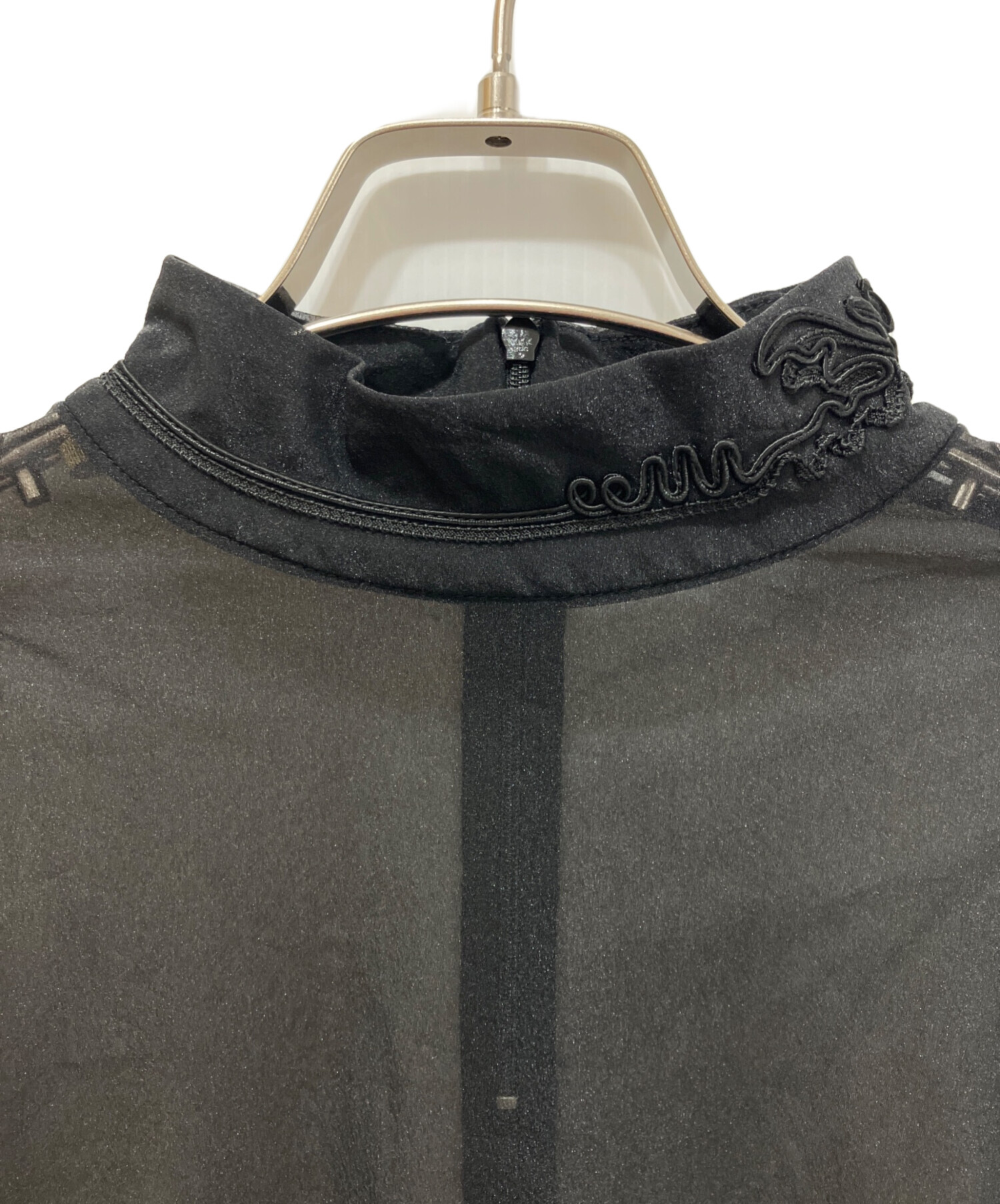中古・古着通販】MURRAL (ミューラル) Scenery embroidery sheer top 