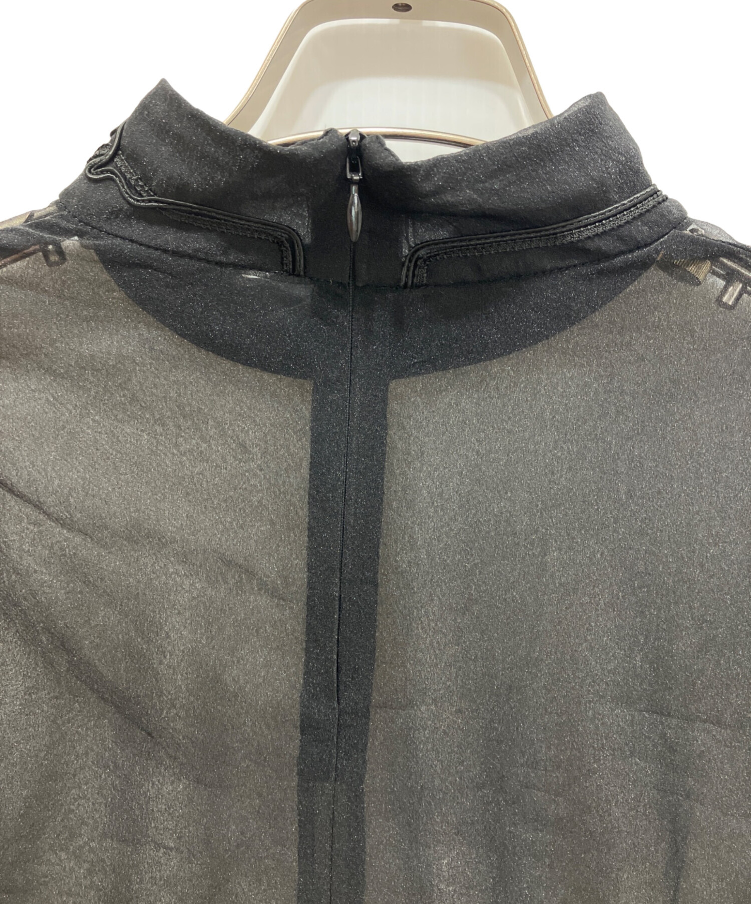 中古・古着通販】MURRAL (ミューラル) Scenery embroidery sheer top 