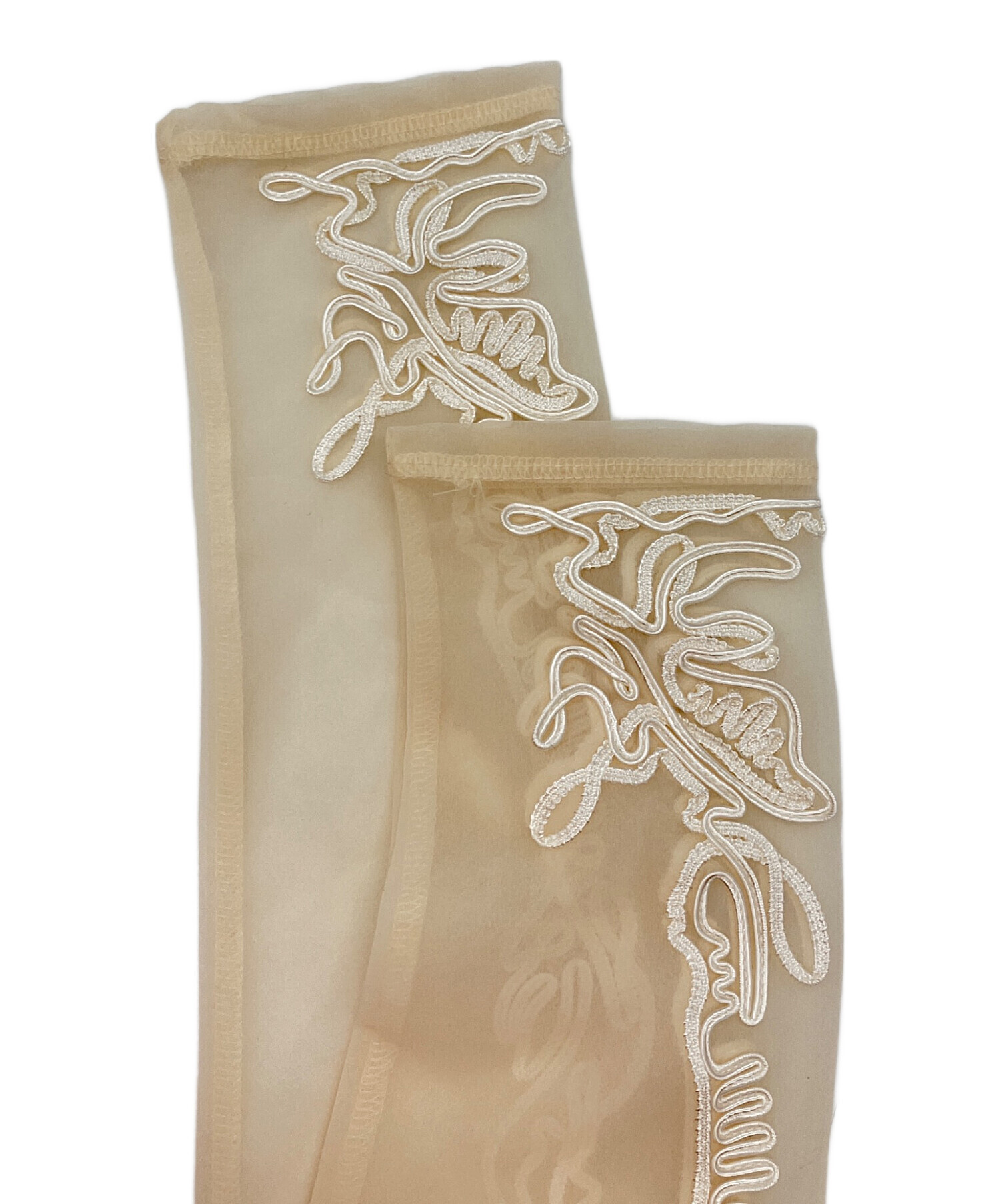 中古・古着通販】MURRAL (ミューラル) Scenery embroidery sheer top