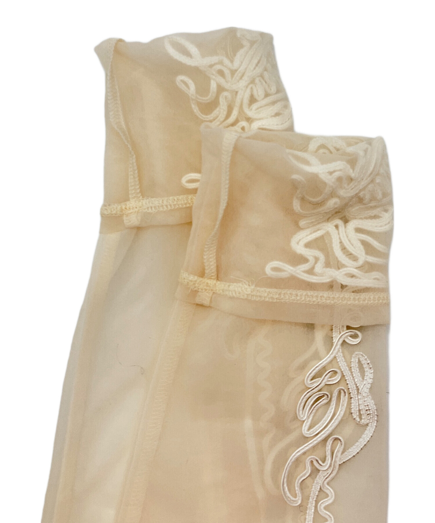中古・古着通販】MURRAL (ミューラル) Scenery embroidery sheer top