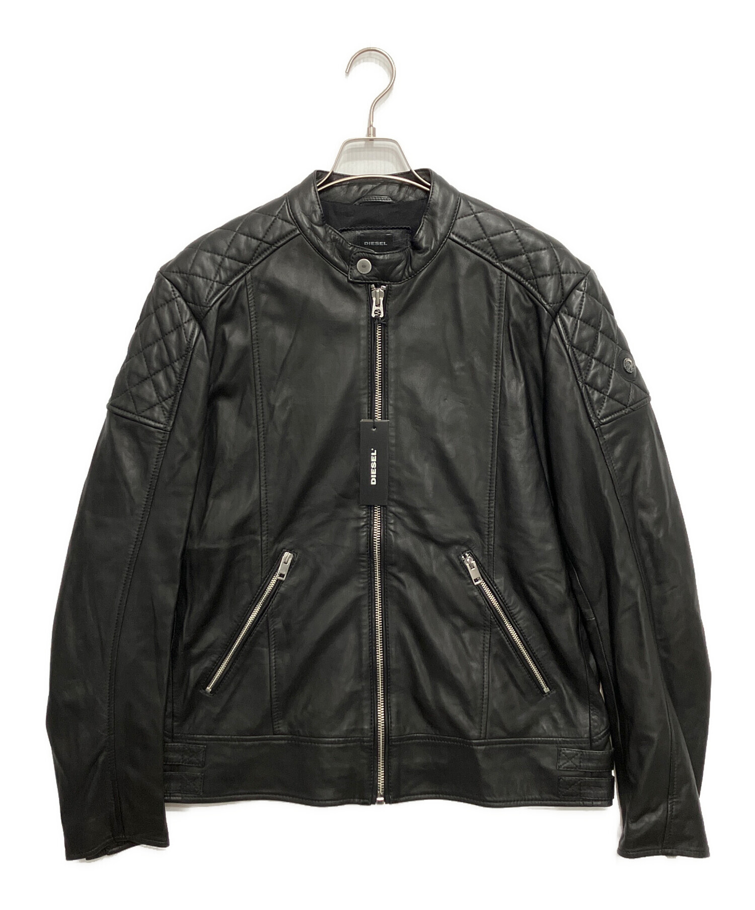 中古・古着通販】DIESEL (ディーゼル) シングルライダースジャケット