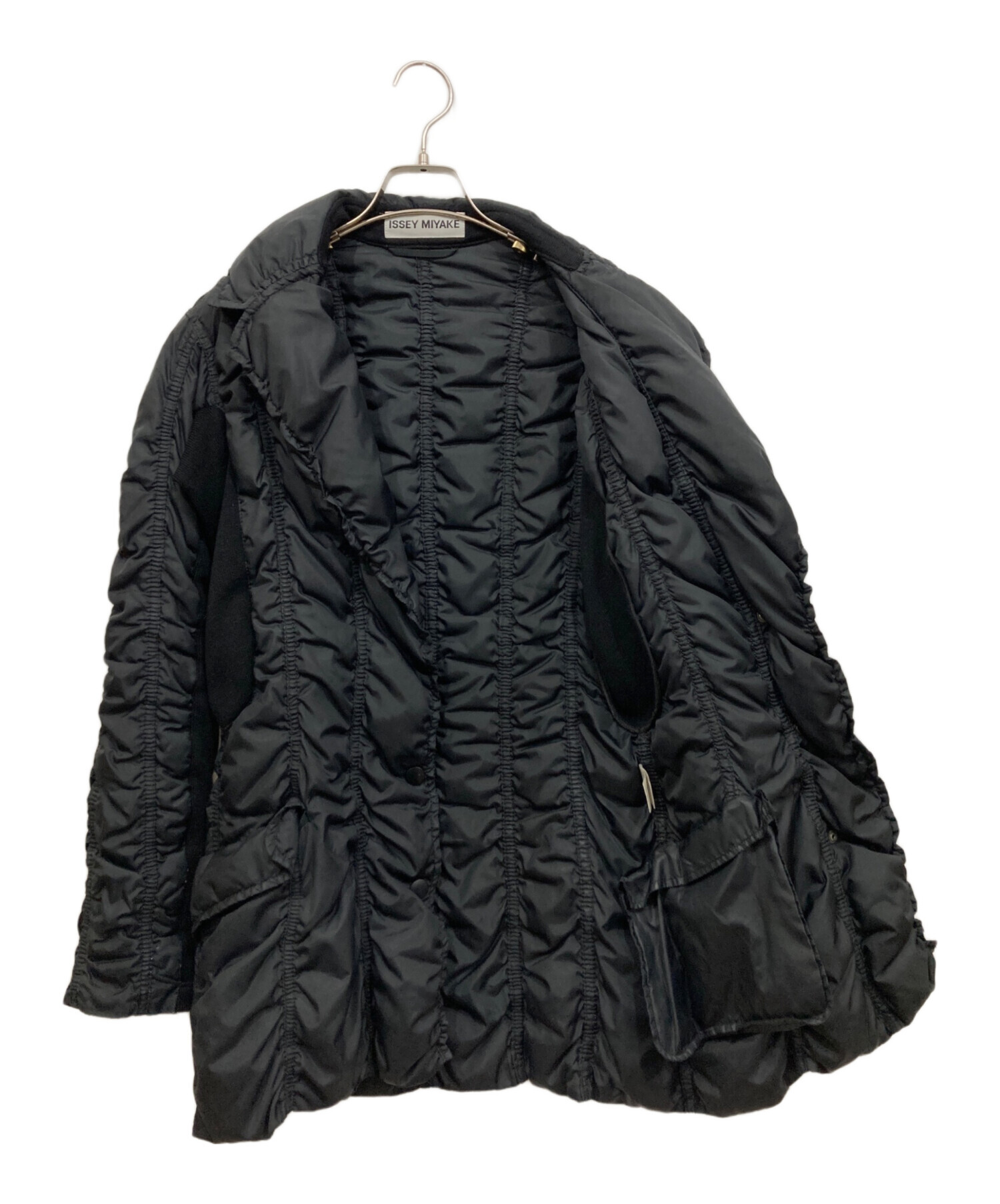 たす ✨美品 イッセイミヤケ ロングダウンジャケット 変形Aラインシャドー たす様専用 ✨美品 イッセイミヤケ ロングダウンジャケット 変形A