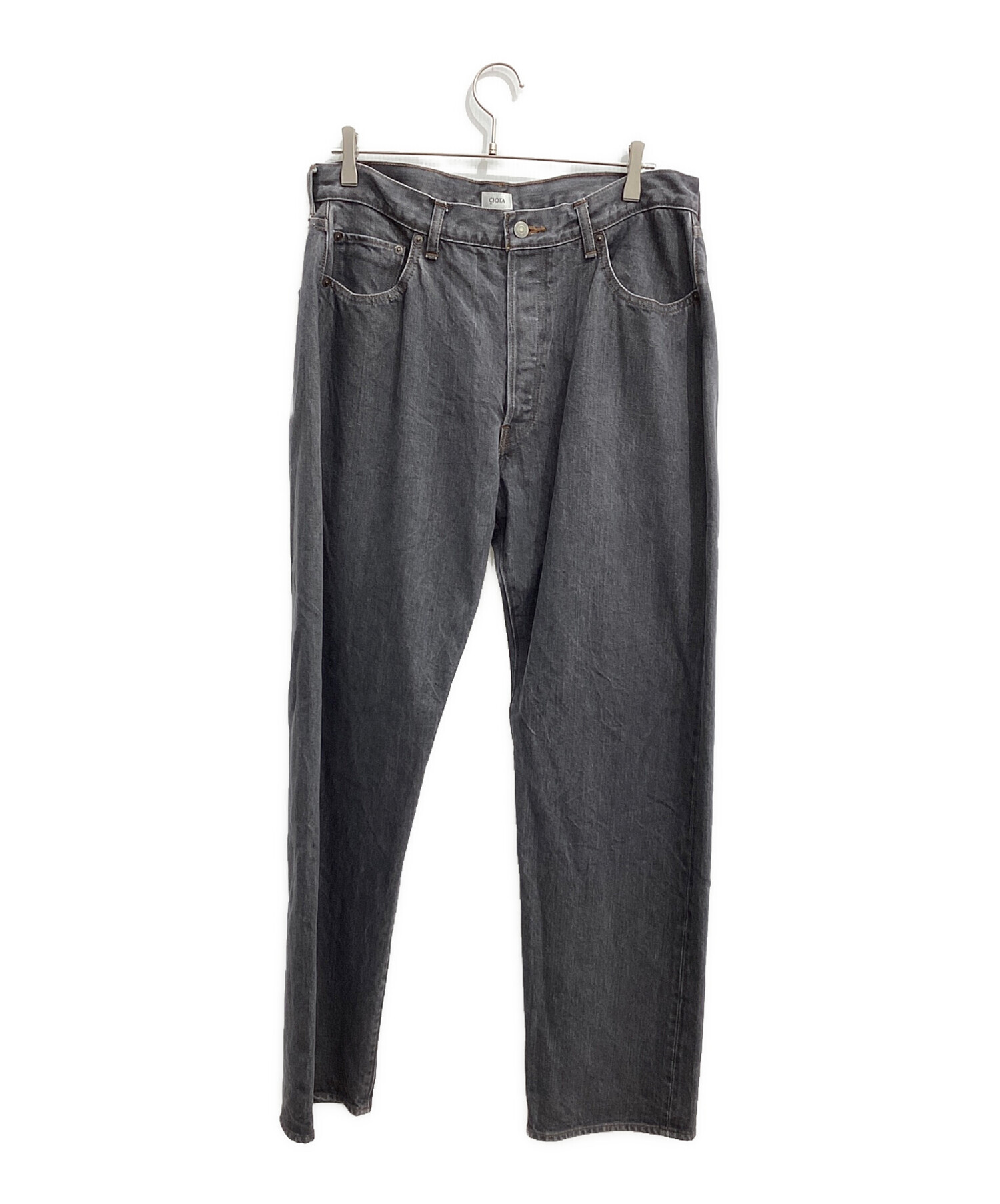 中古・古着通販】CIOTA (シオタ) ストレートデニムパンツ グレー 