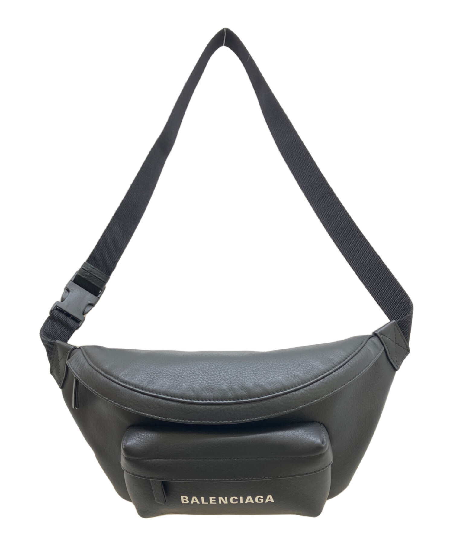 未使用級 バレンシアガ レザー ウエストバッグ グラフィック ブラック 中古・古着通販】BALENCIAGA (バレンシアガ) レザーウエストバッグ