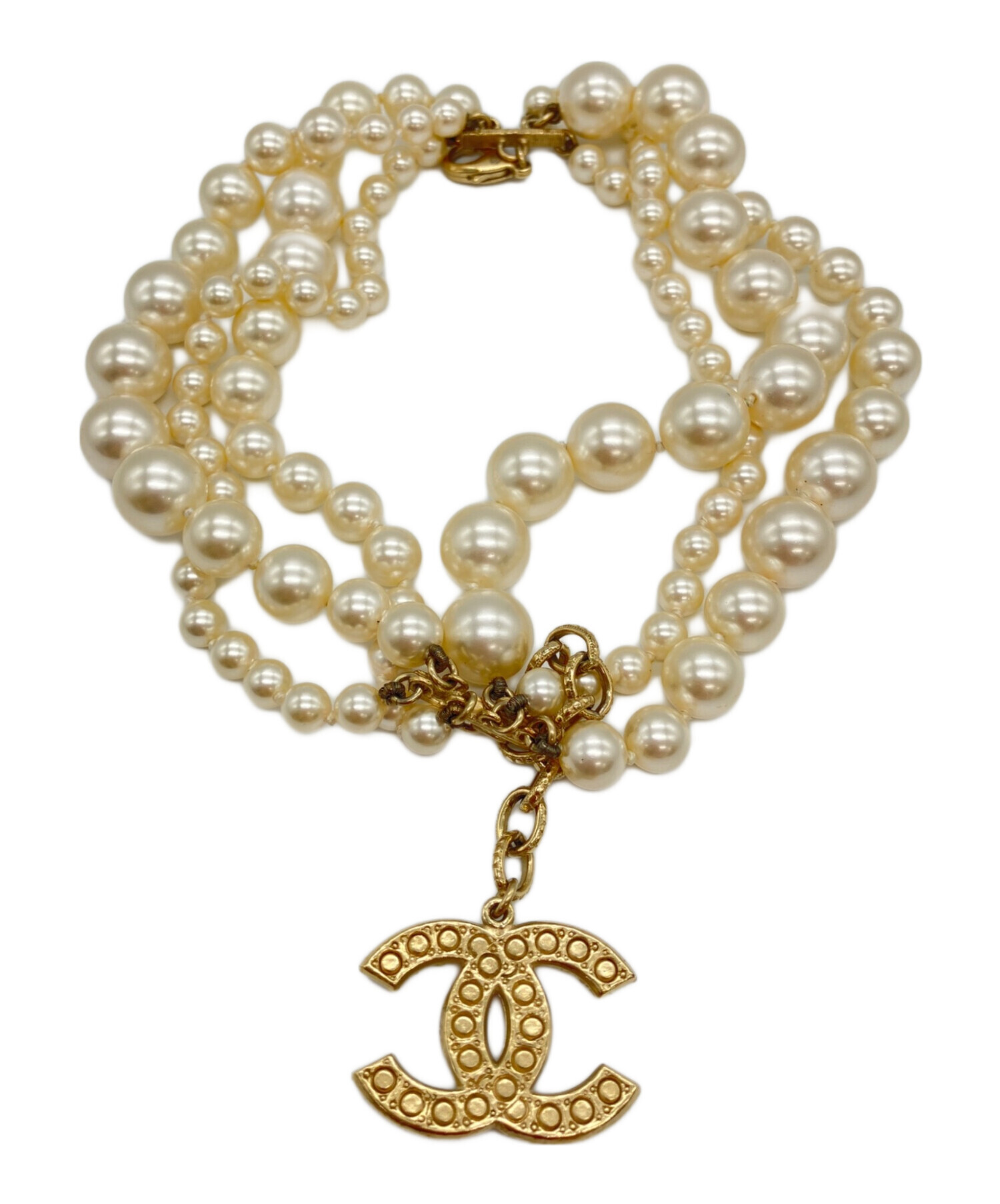 中古・古着通販】CHANEL (シャネル) イミテーションパールブレスレット 