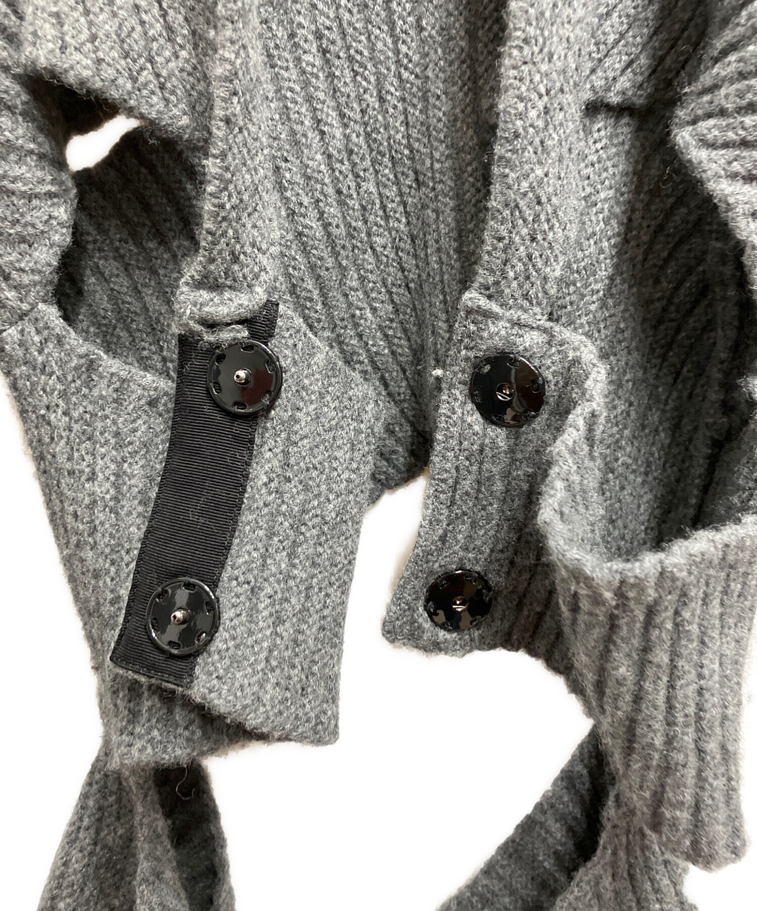 美品 FETICO バンデージニット 別注 ガーディガン STUDIOUS 中古・古着通販】FETICO (フェティコ) STUDIOUS (ステュディオス) 別注
