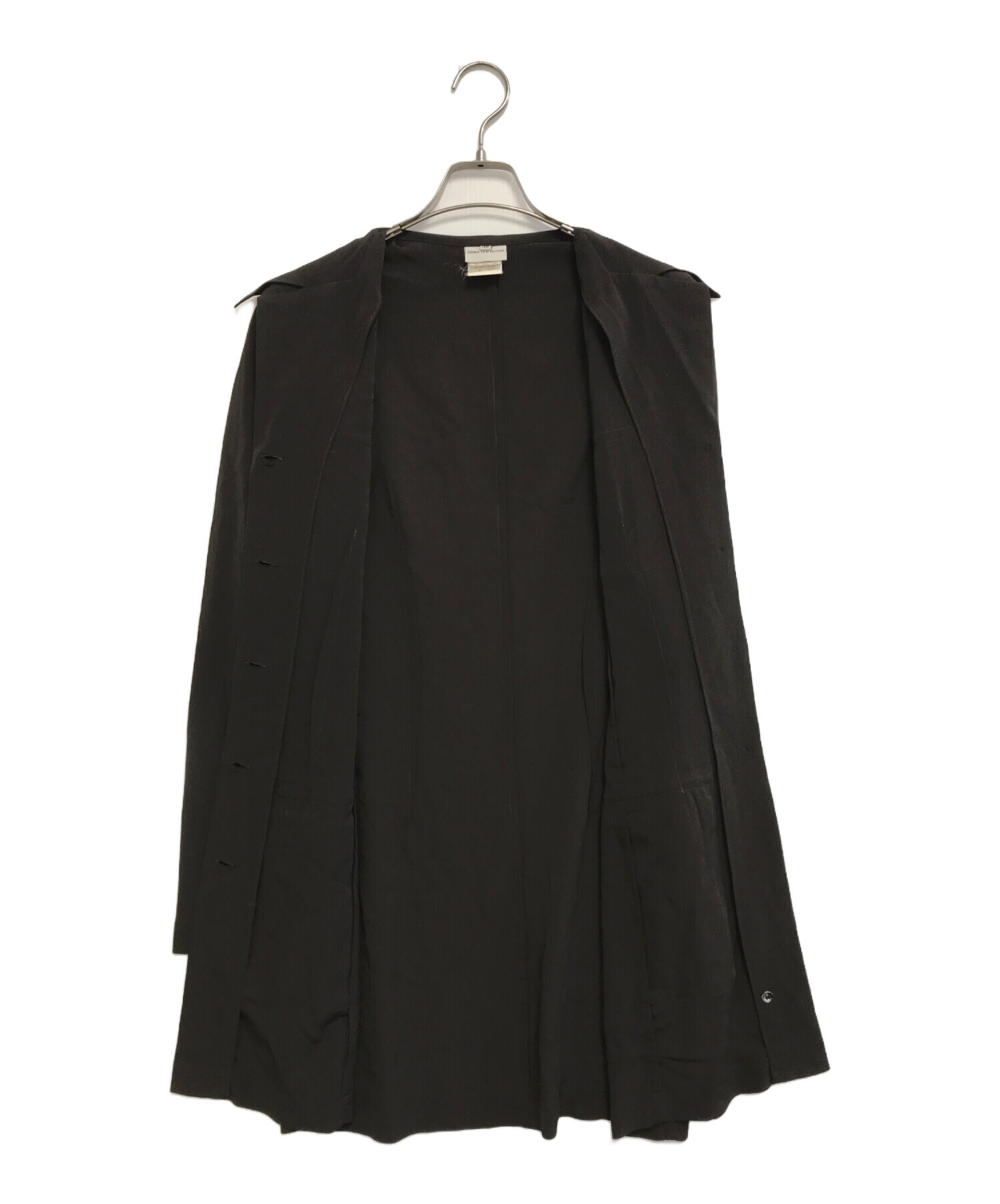 【美品】DRIES VAN NOTEN ブラウン 長袖 シャツワンピース 中古・古着通販】DRIES VAN NOTEN (ドリスヴァンノッテン) シャツ