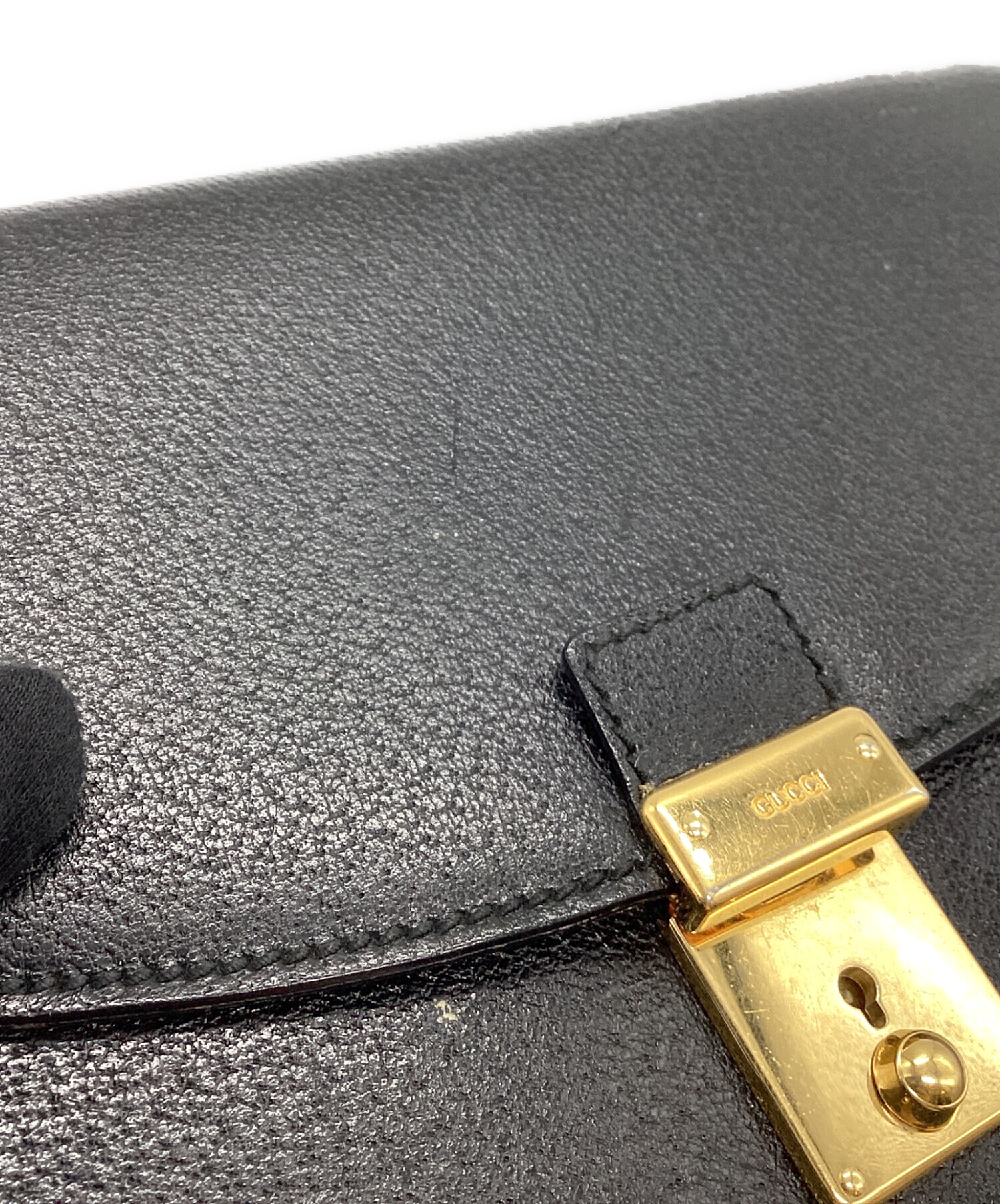 中古・古着通販】GUCCI (グッチ) クラッチバッグ ブラック｜ブランド
