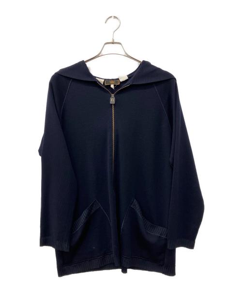 中古・古着通販】FENDI (フェンディ) ニットパーカー ネイビー サイズ