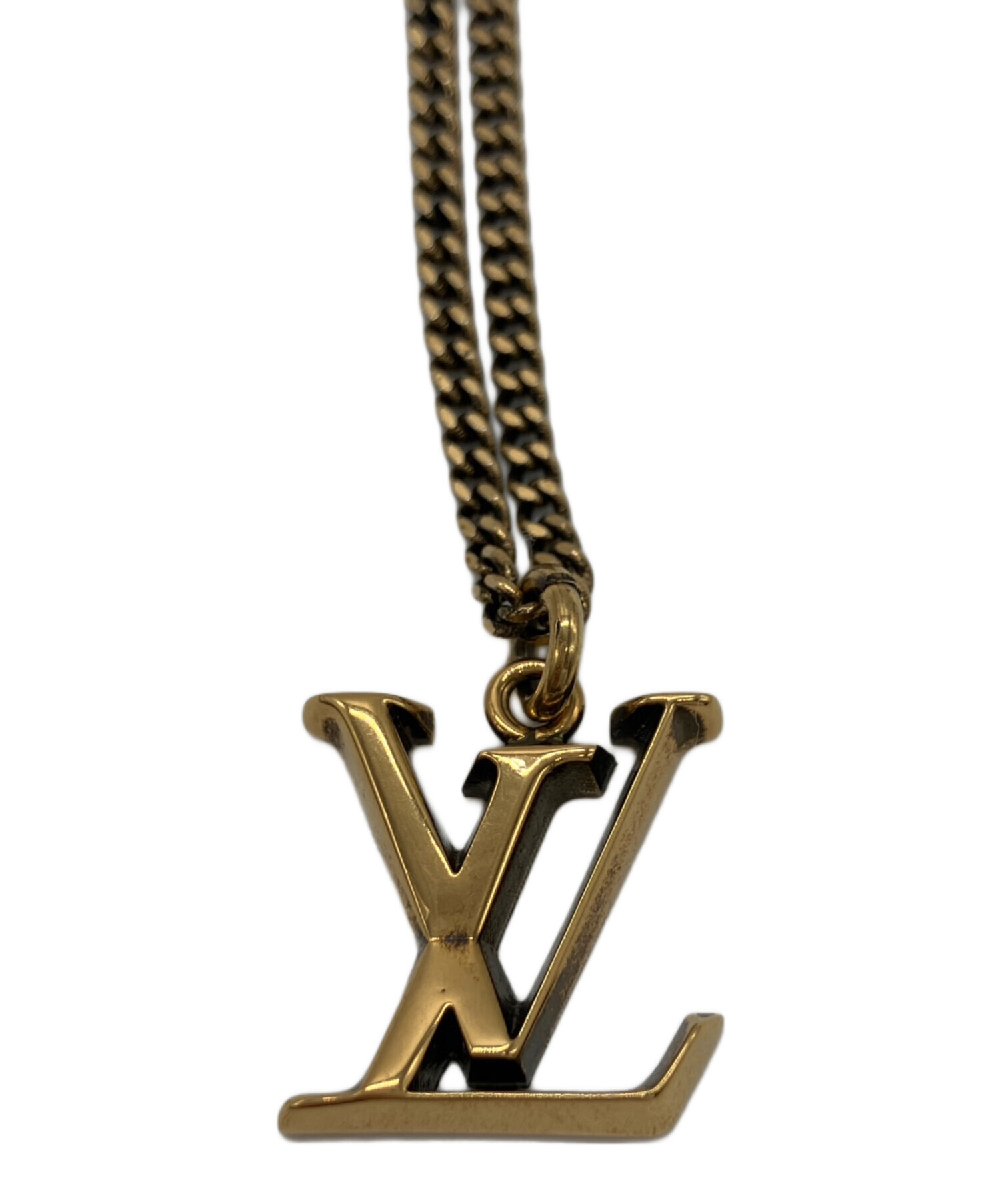 ★LOUIS VUITTON ★ネックレス ゴールド 中古・古着通販】LOUIS VUITTON (ルイ ヴィトン) ペンダント LV