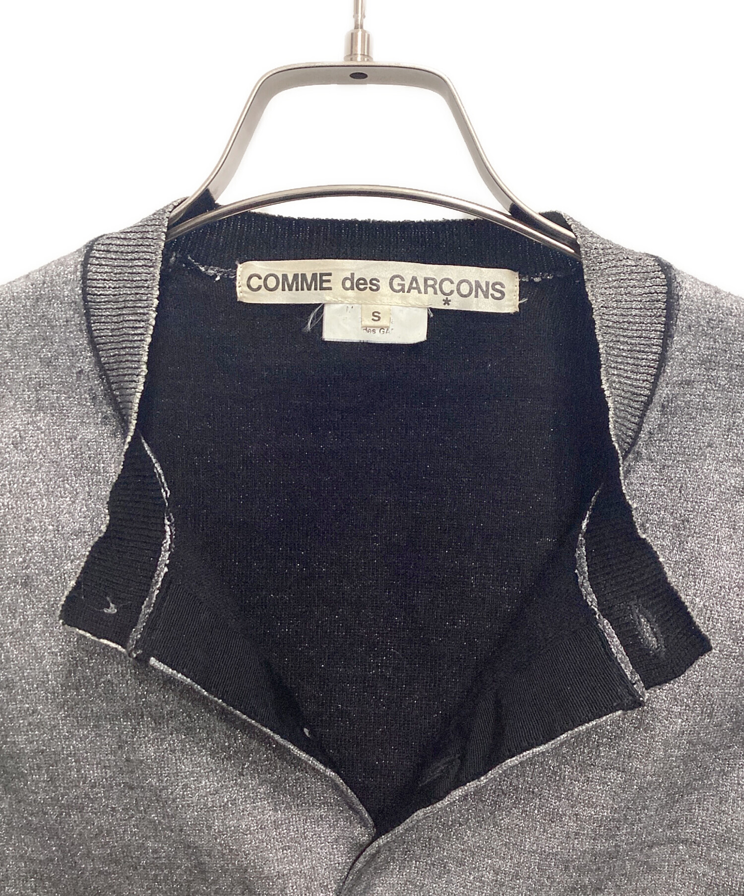 コムデギャルソン ラメ シルバー トラックジャケット ジップカーディガン 中古・古着通販】COMME des GARCONS (コムデギャルソン