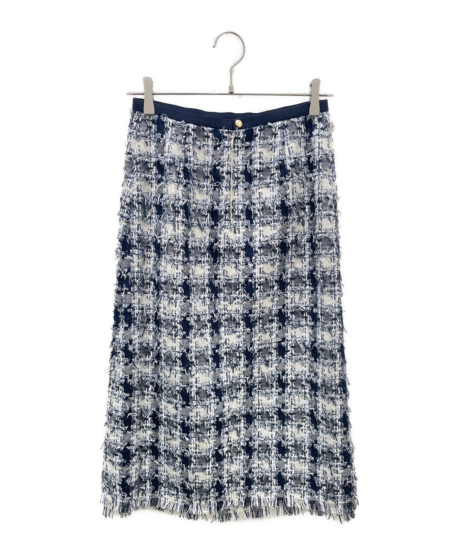 中古・古着通販】DRAWER (ドゥロワー) ツイードチェックスカート