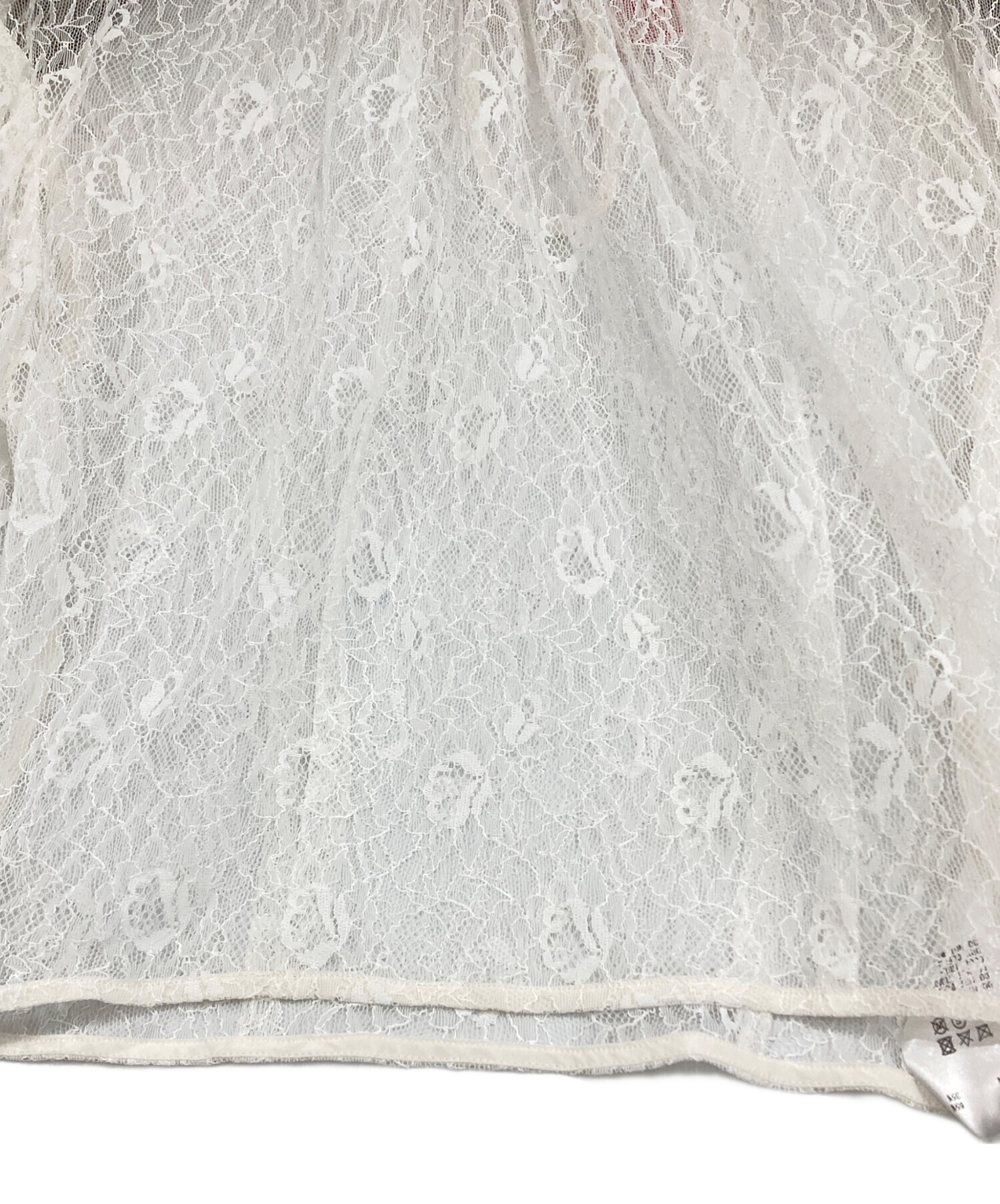 中古・古着通販】FETICO (フェティコ) LACE SHEER TOP/レースシアー 
