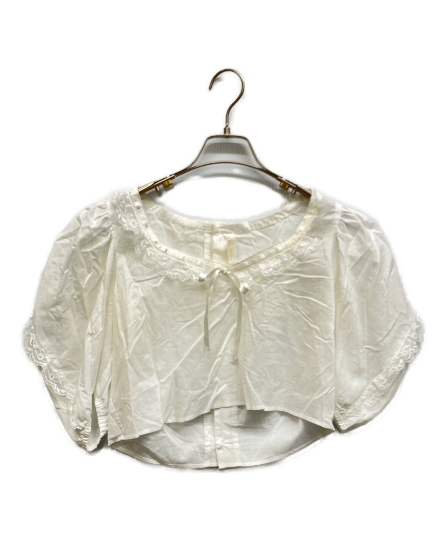 中古・古着通販】Verybrain (ベリーブレイン) White Cotton Blouse