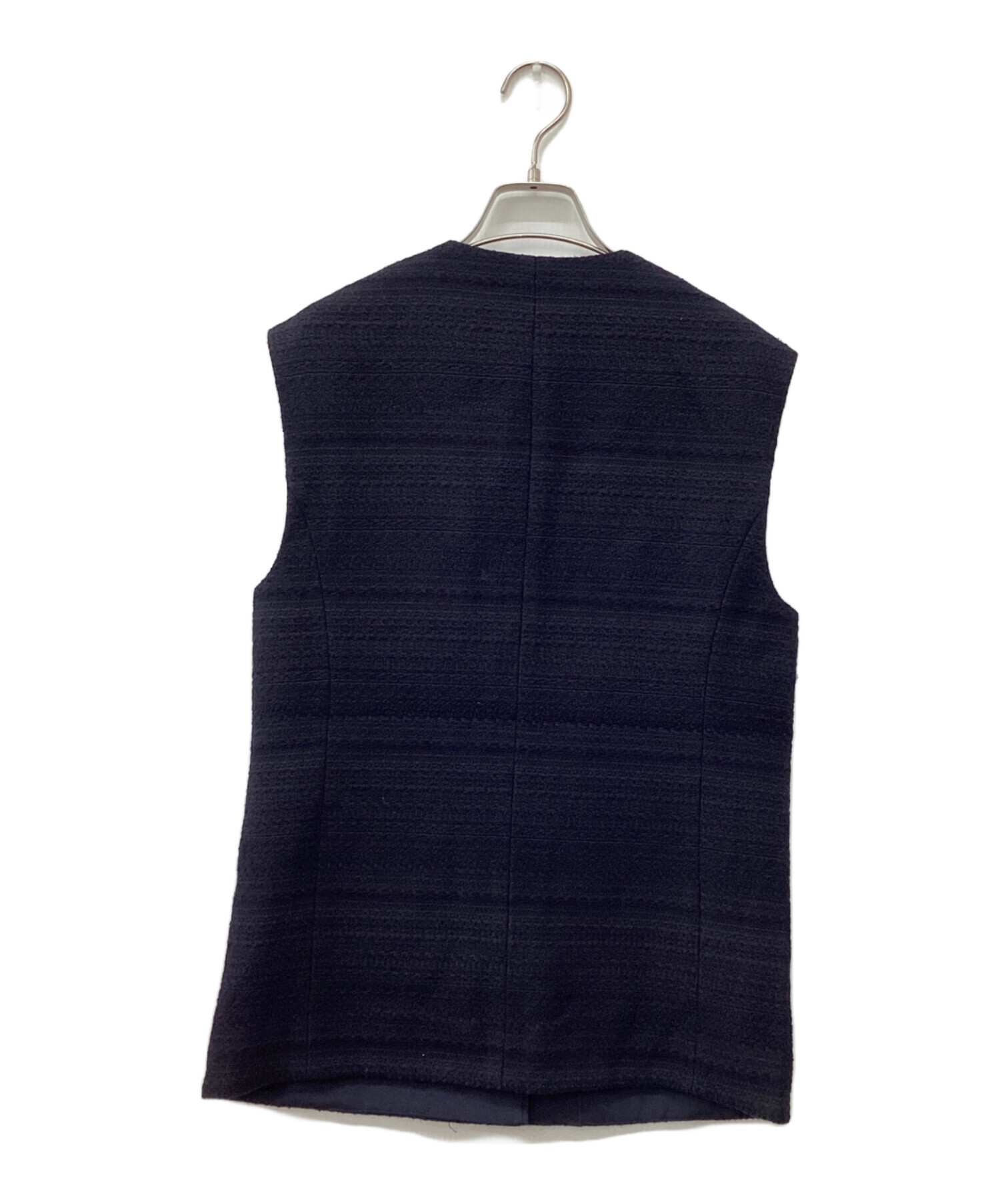 中古・古着通販】ANAYI (アナイ) ツイードジレ ネイビー サイズ:36